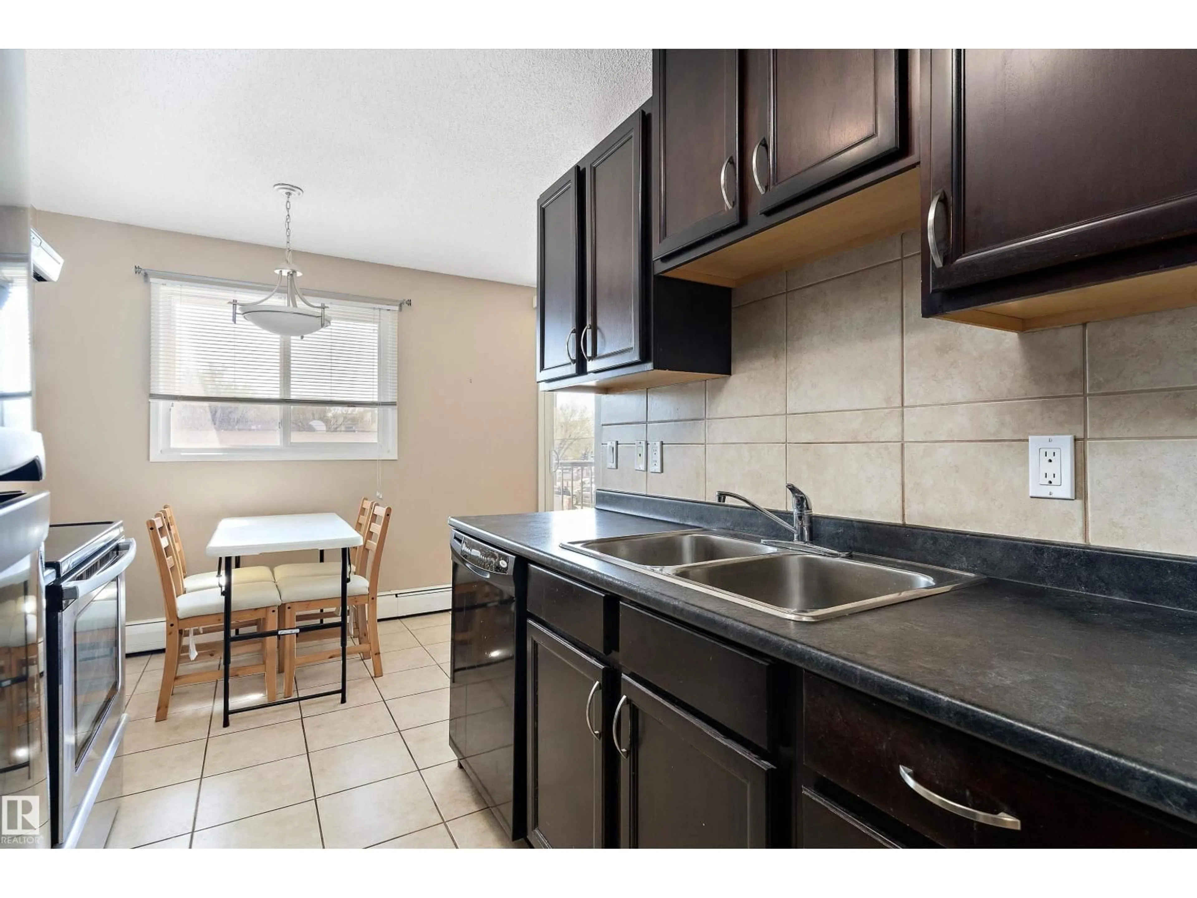Standard kitchen, ceramic/tile floor for #303 - 10149 83 AV, Edmonton Alberta T6E2C5