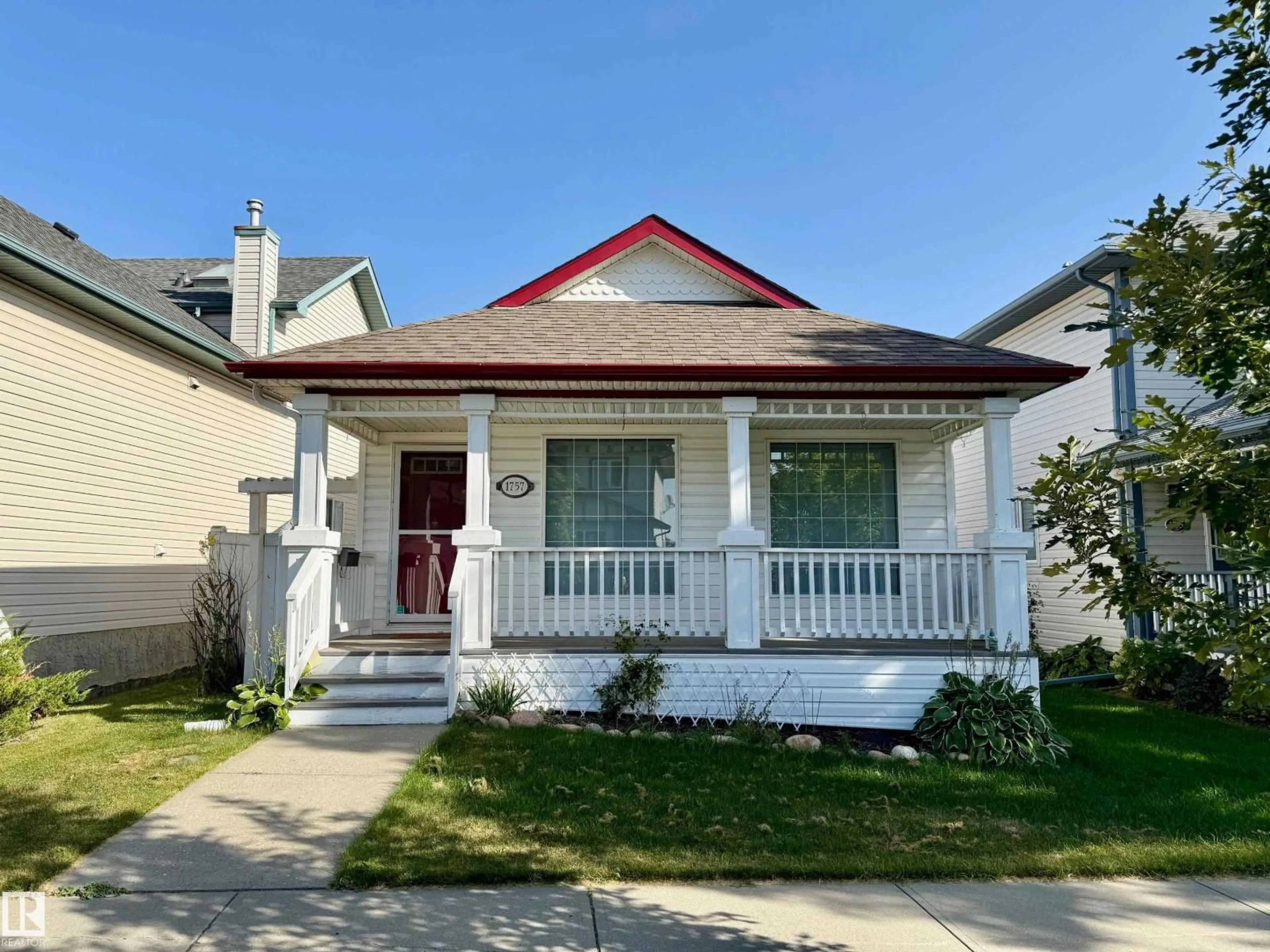 Home with vinyl exterior material, street for NW - 1757 TURVEY BEND BN, Edmonton Alberta T6R2W6