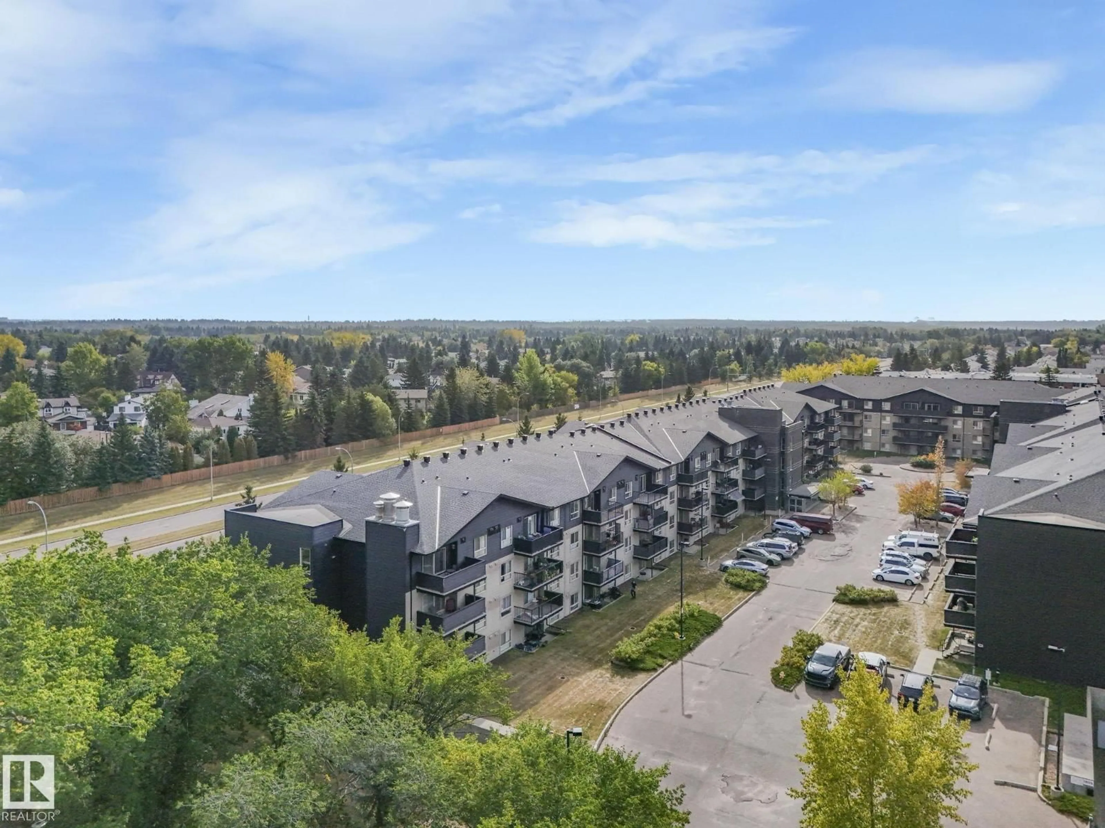 A pic from outside/outdoor area/front of a property/back of a property/a pic from drone, unknown for #421 - 17003 67 AV, Edmonton Alberta T5T6Y5