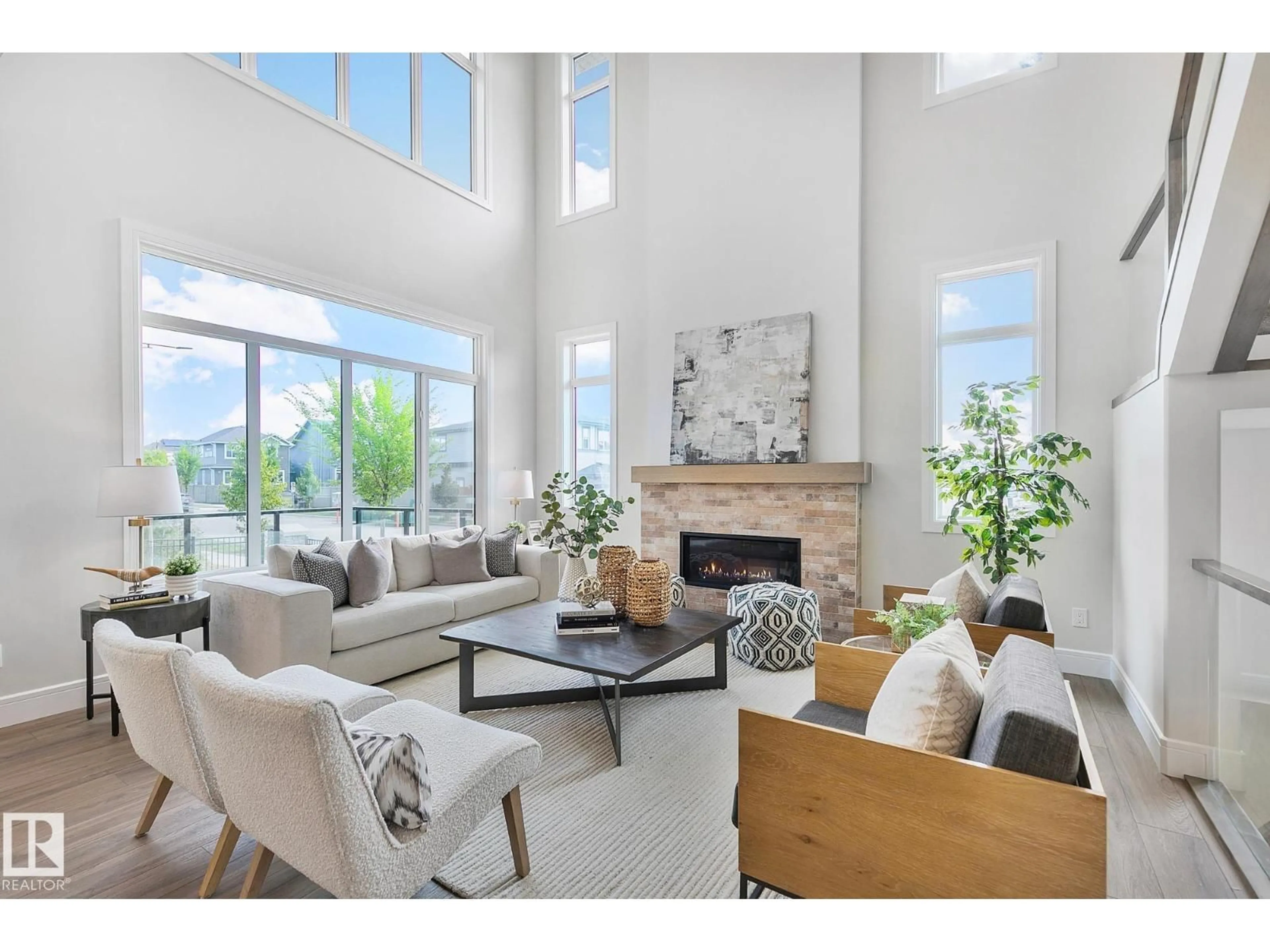 Living room with furniture, unknown for 5604 CAUTLEY COVE CV, Edmonton Alberta T6W4P7