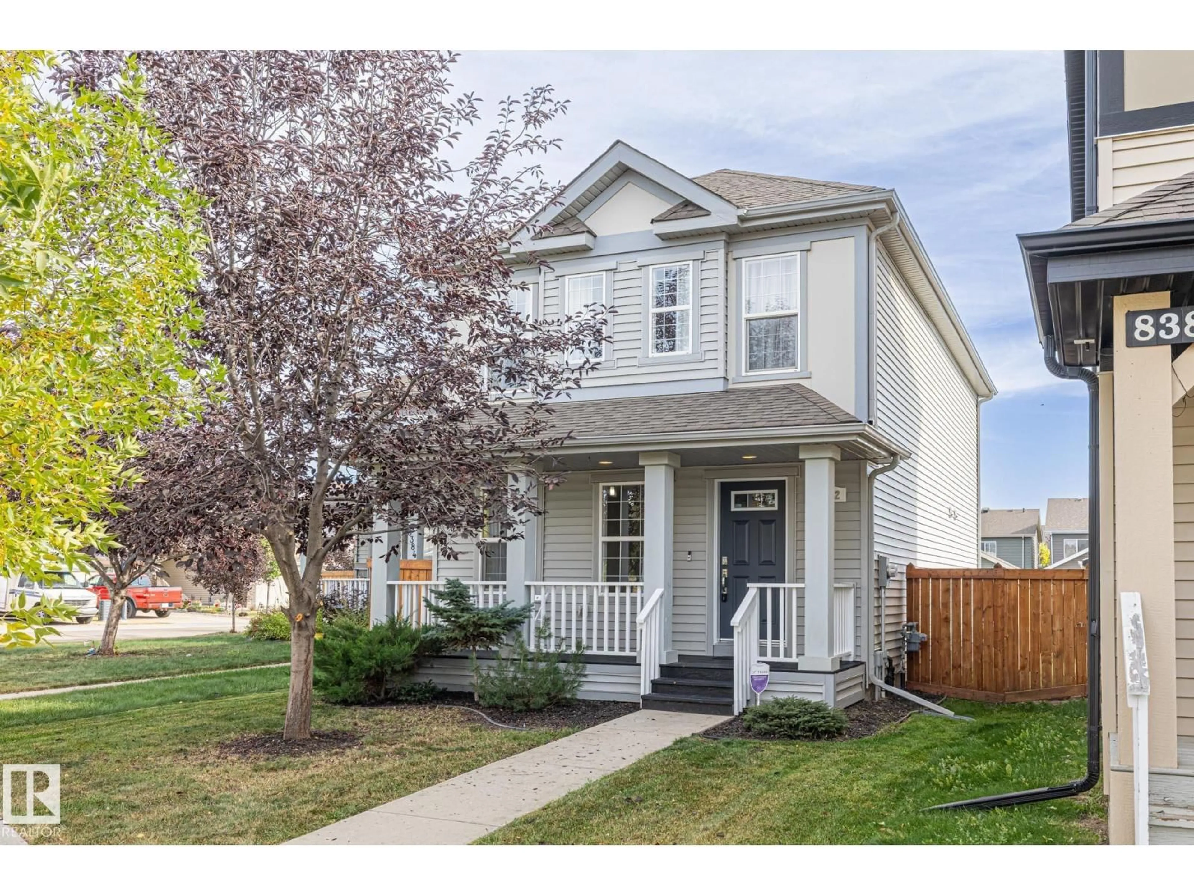 Home with vinyl exterior material, street for 8382 ELLIS CR, Edmonton Alberta T6M0P6