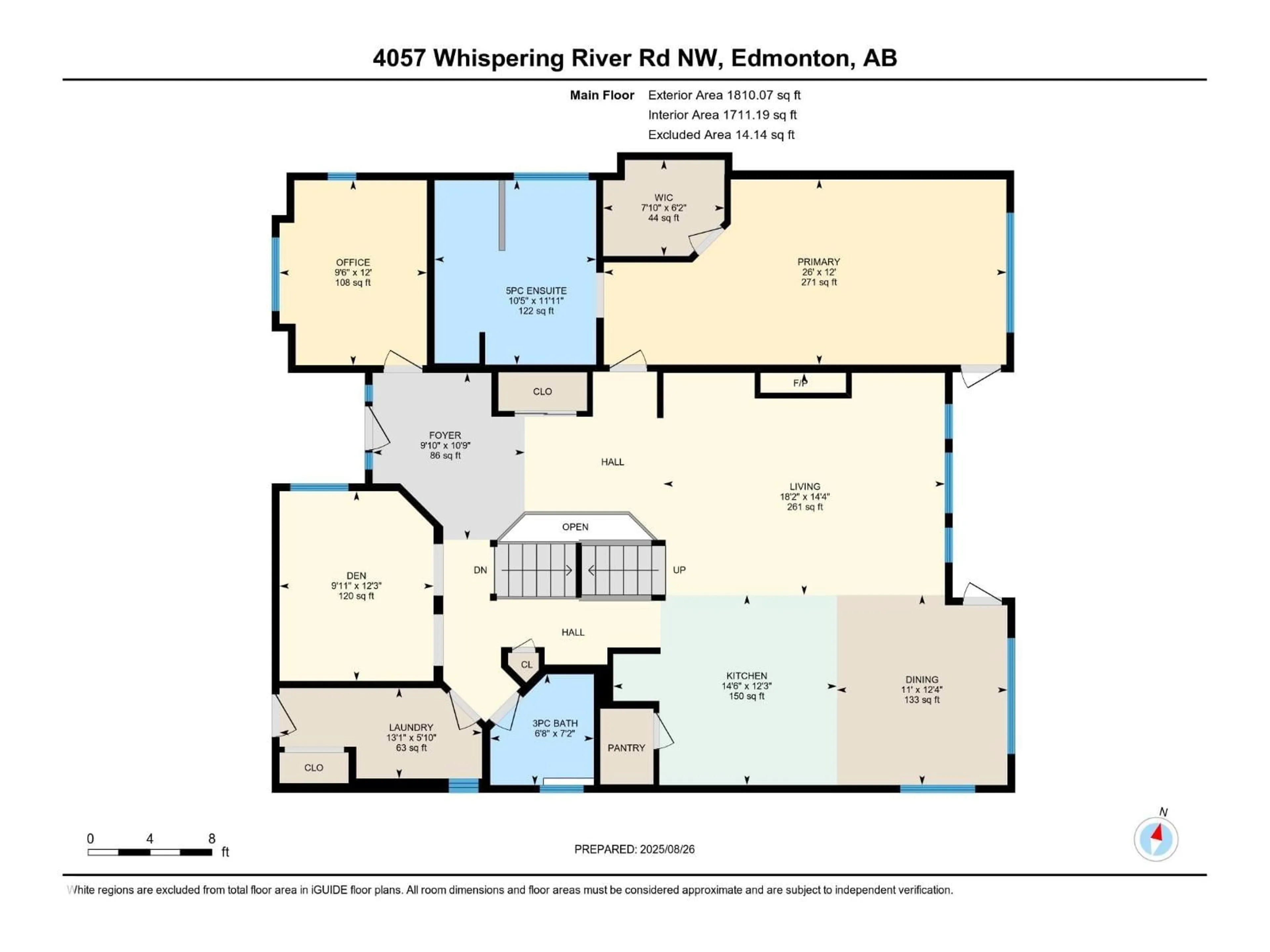 Floor plan for 4057 WHISPERING RIVER DR, Edmonton Alberta T6W0P4