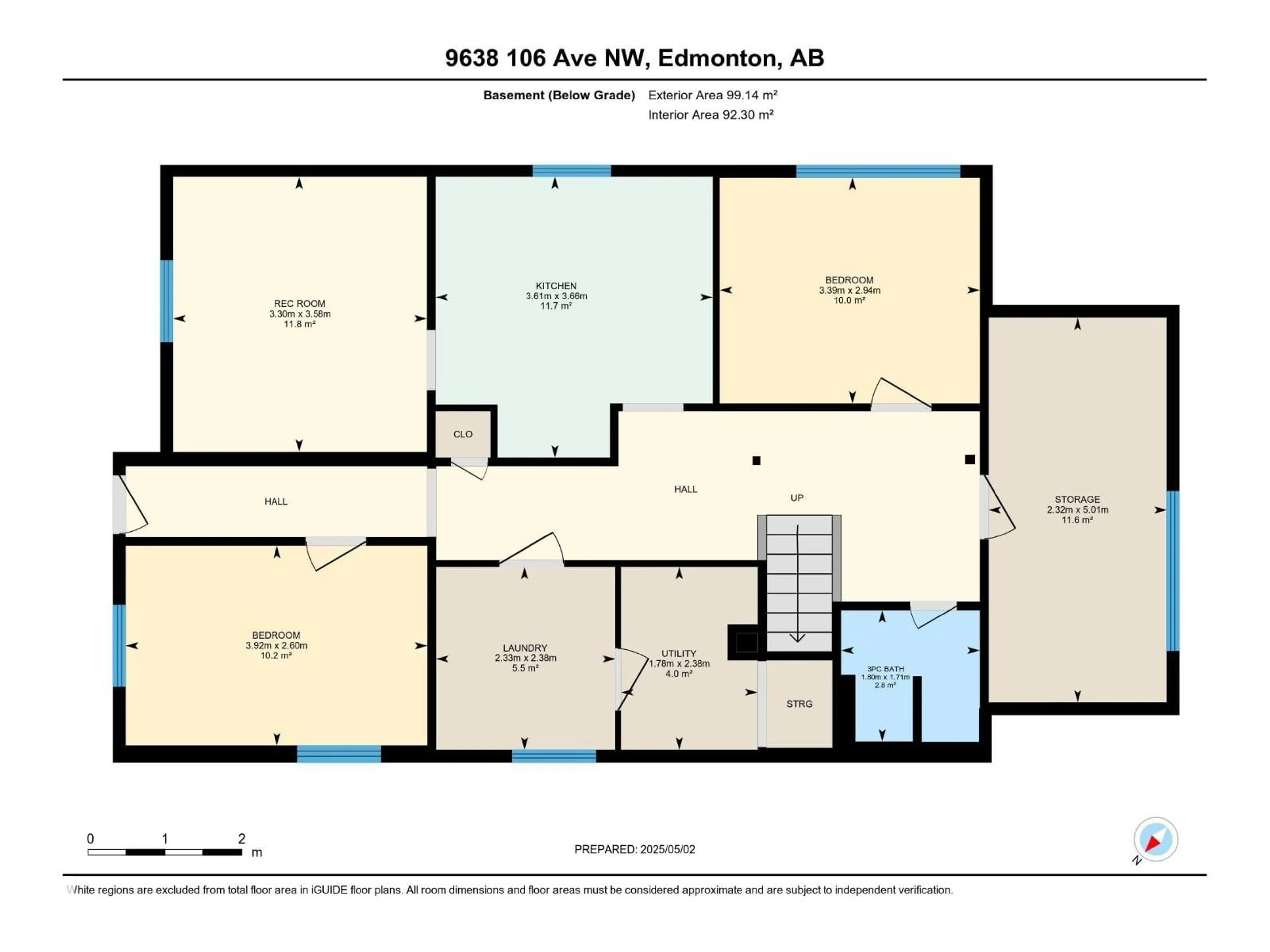 Floor plan for 9638 106 AV, Edmonton Alberta T5H0N4