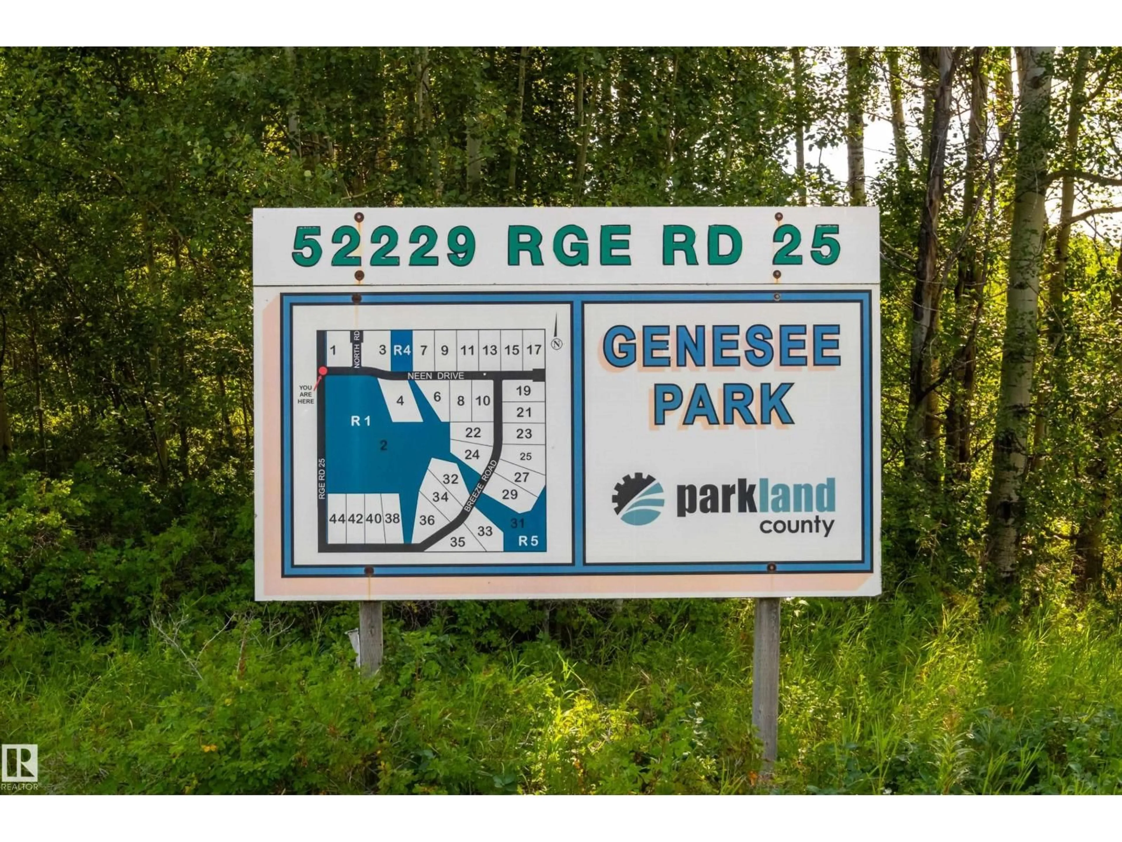 Picture of a map for 52229 - 36 RGE ROAD 25, Rural Parkland County Alberta T7Y2M3