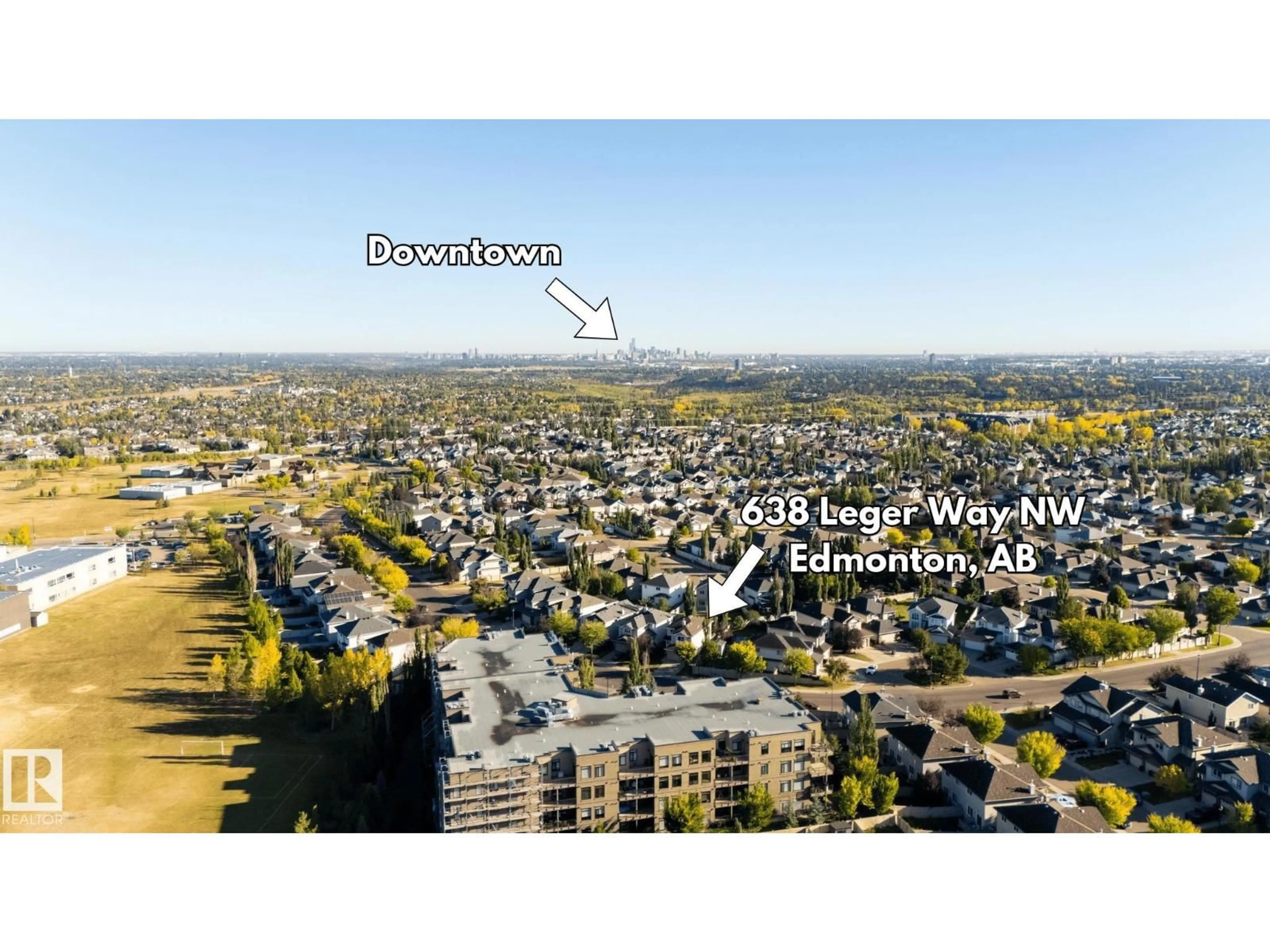 A pic from outside/outdoor area/front of a property/back of a property/a pic from drone, mountain view for 638 LEGER WY, Edmonton Alberta T6R0C1