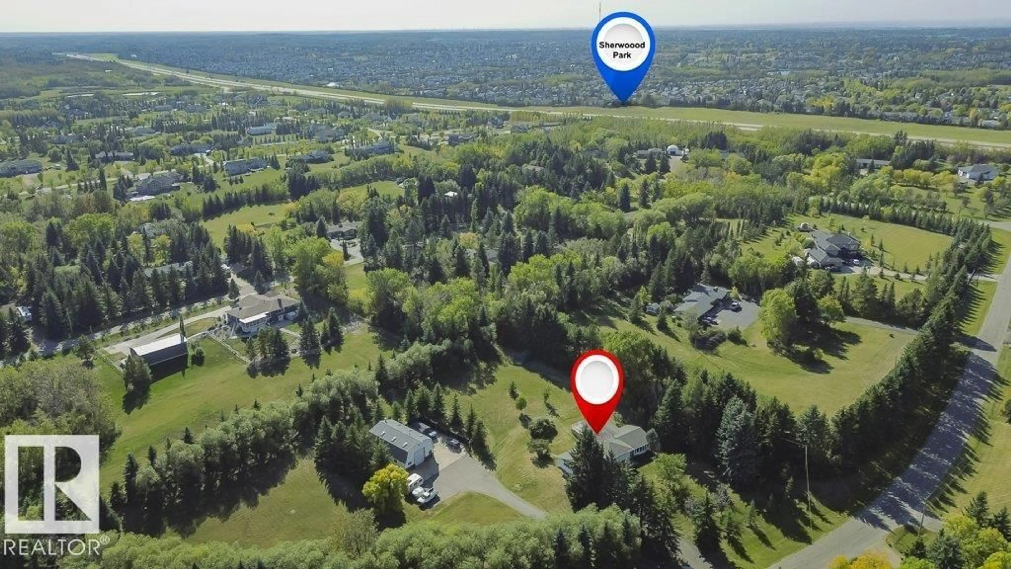 A pic from outside/outdoor area/front of a property/back of a property/a pic from drone, unknown for 22555 - 170 TWP ROAD 530, Rural Strathcona County Alberta T8A4T7
