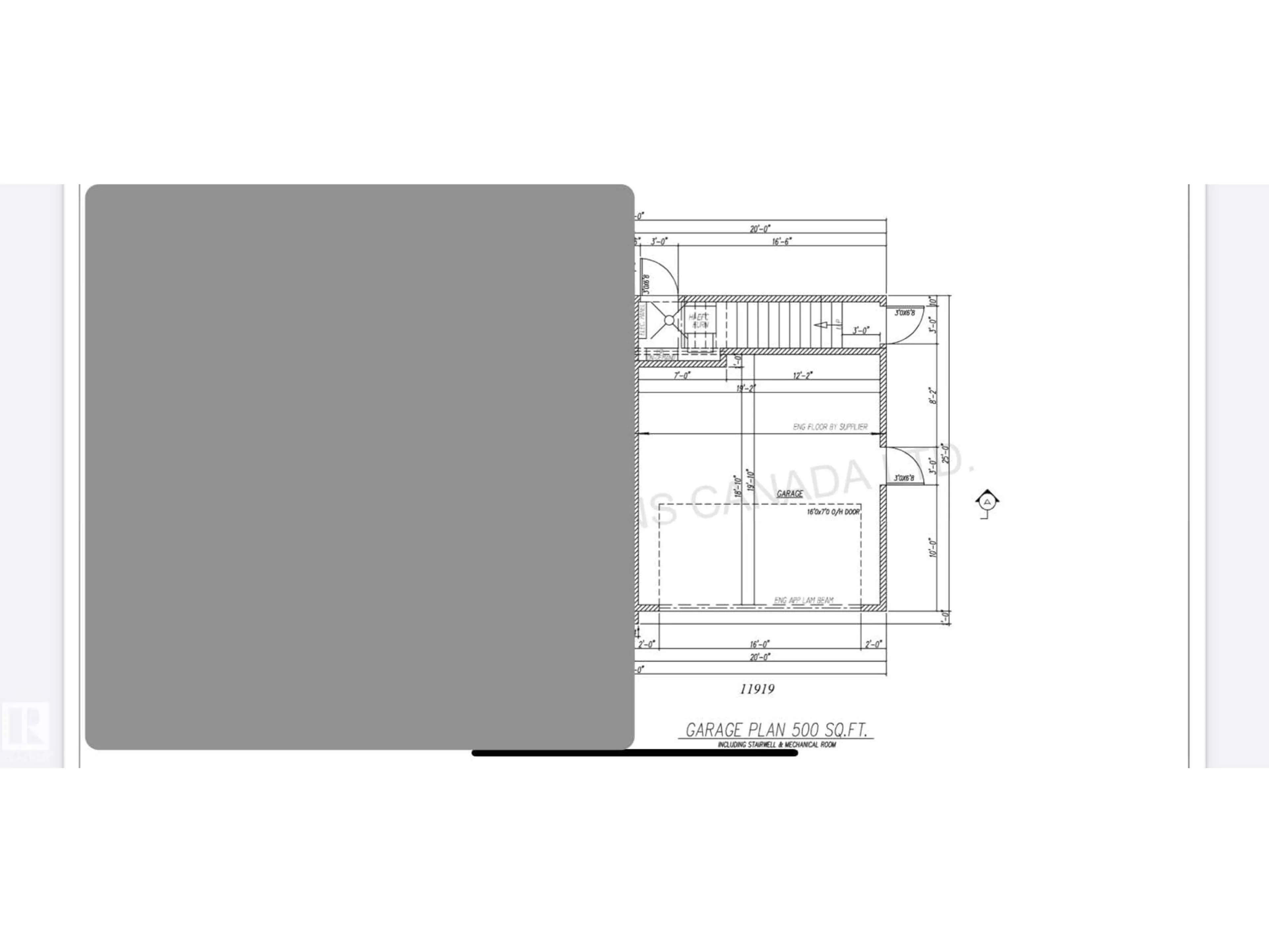 Floor plan for NW - 11919 123 ST, Edmonton Alberta T5L0G9