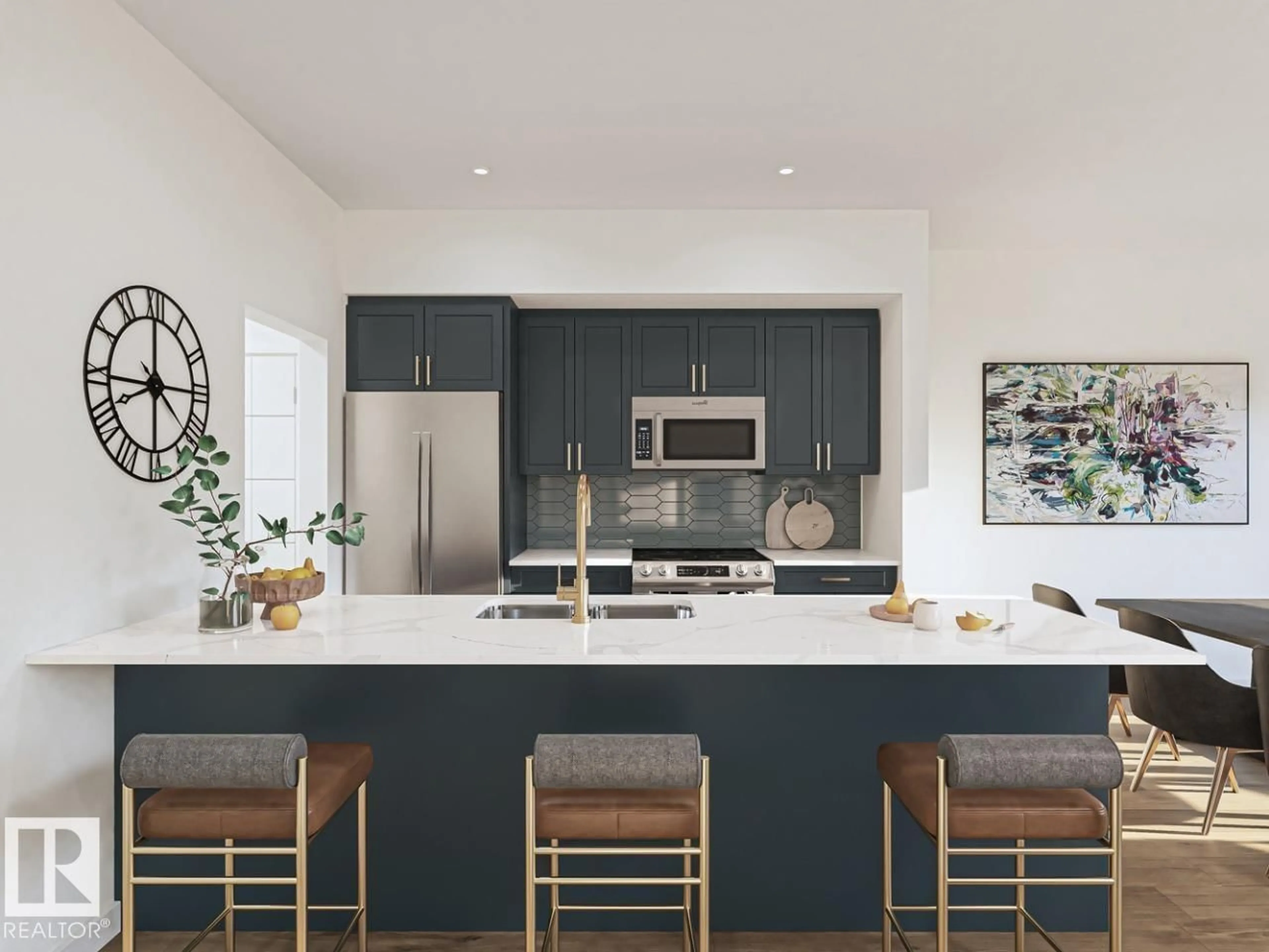 Open concept kitchen, ceramic/tile floor for #7 - 710 MATTSON DR, Edmonton Alberta T6X1A3