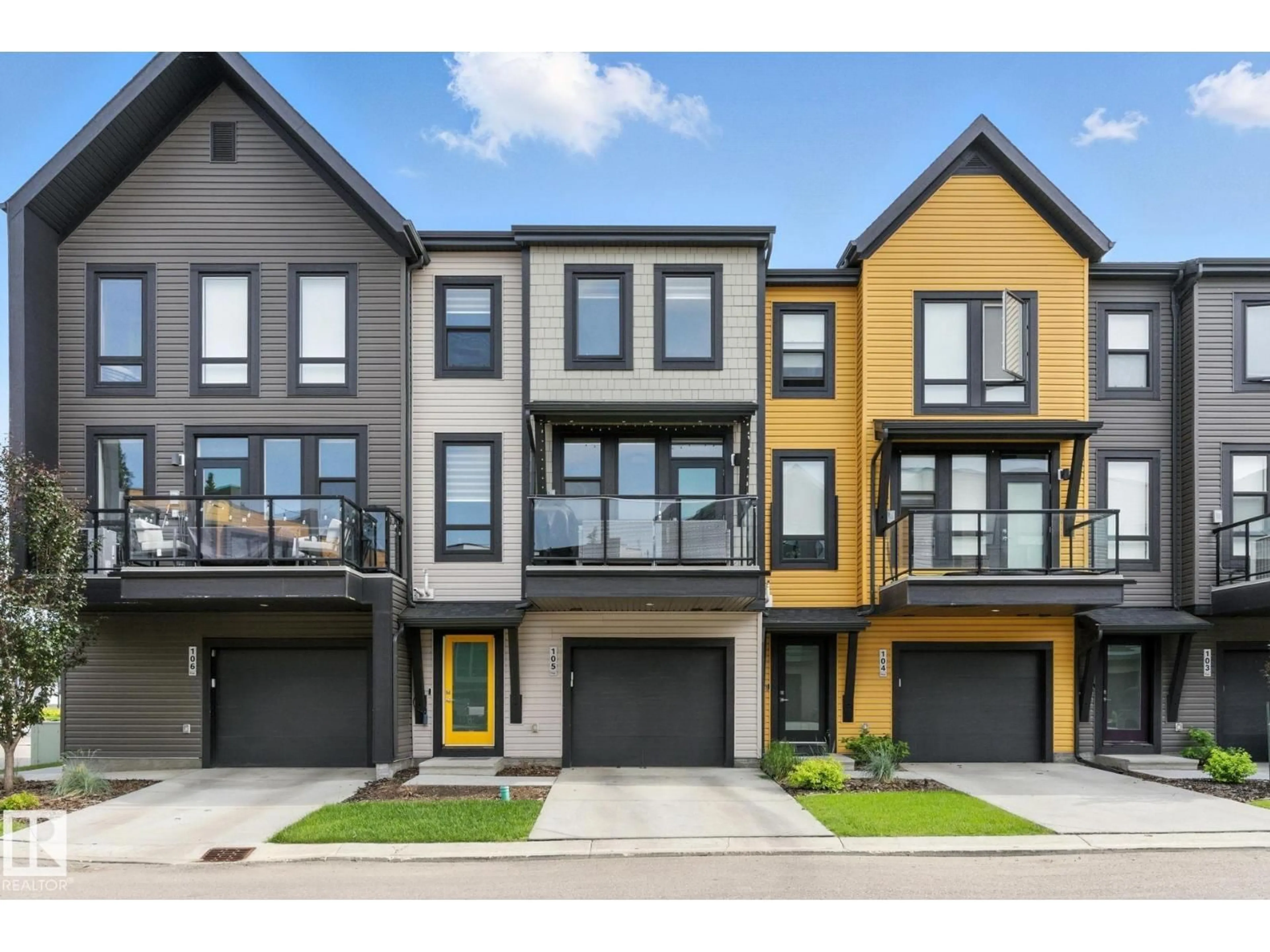 Home with vinyl exterior material, street for #105 - 1304 RUTHERFORD RD, Edmonton Alberta T6W0B4