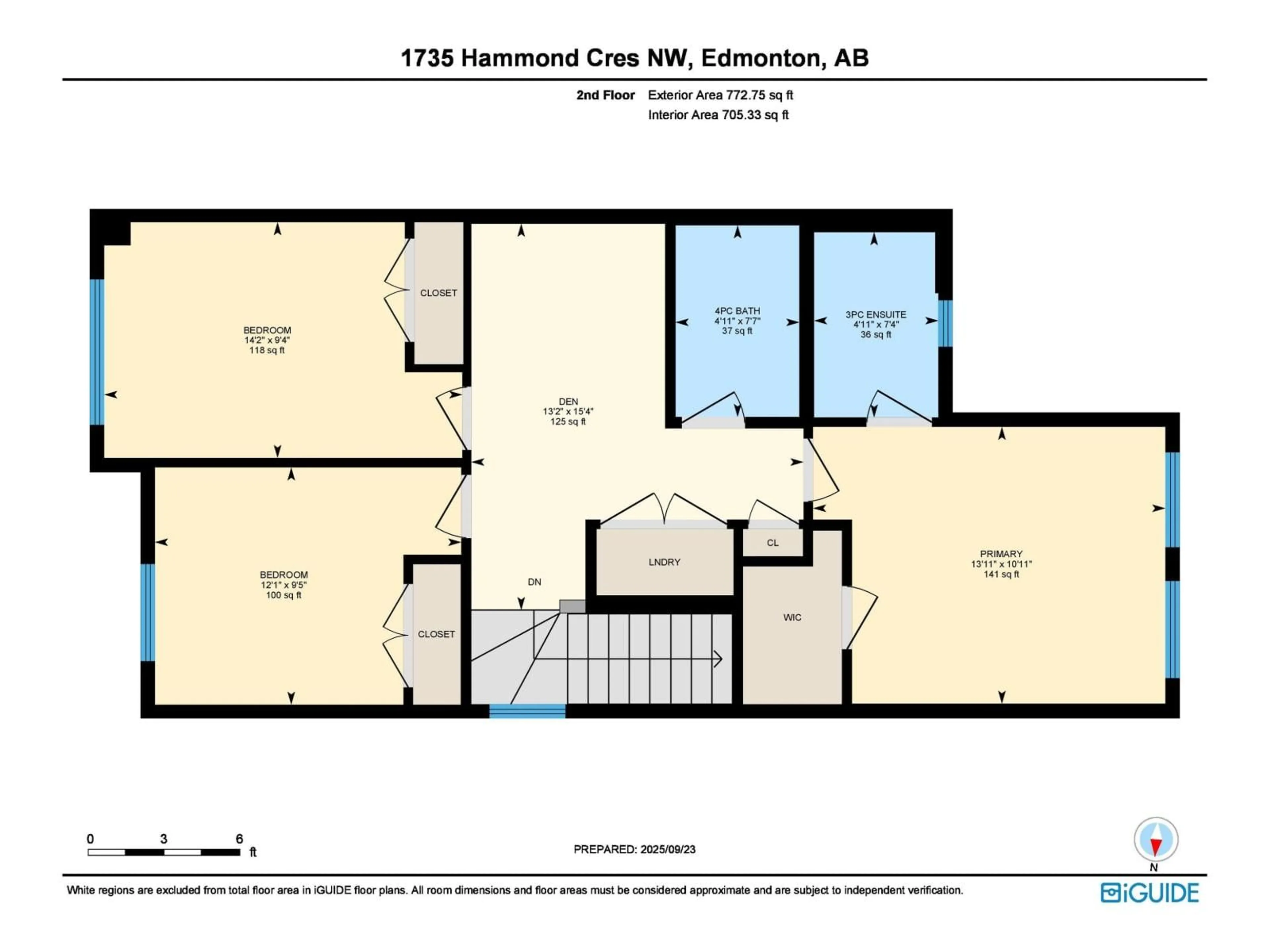 Floor plan for 1735 HAMMOND CR, Edmonton Alberta T6M0K4