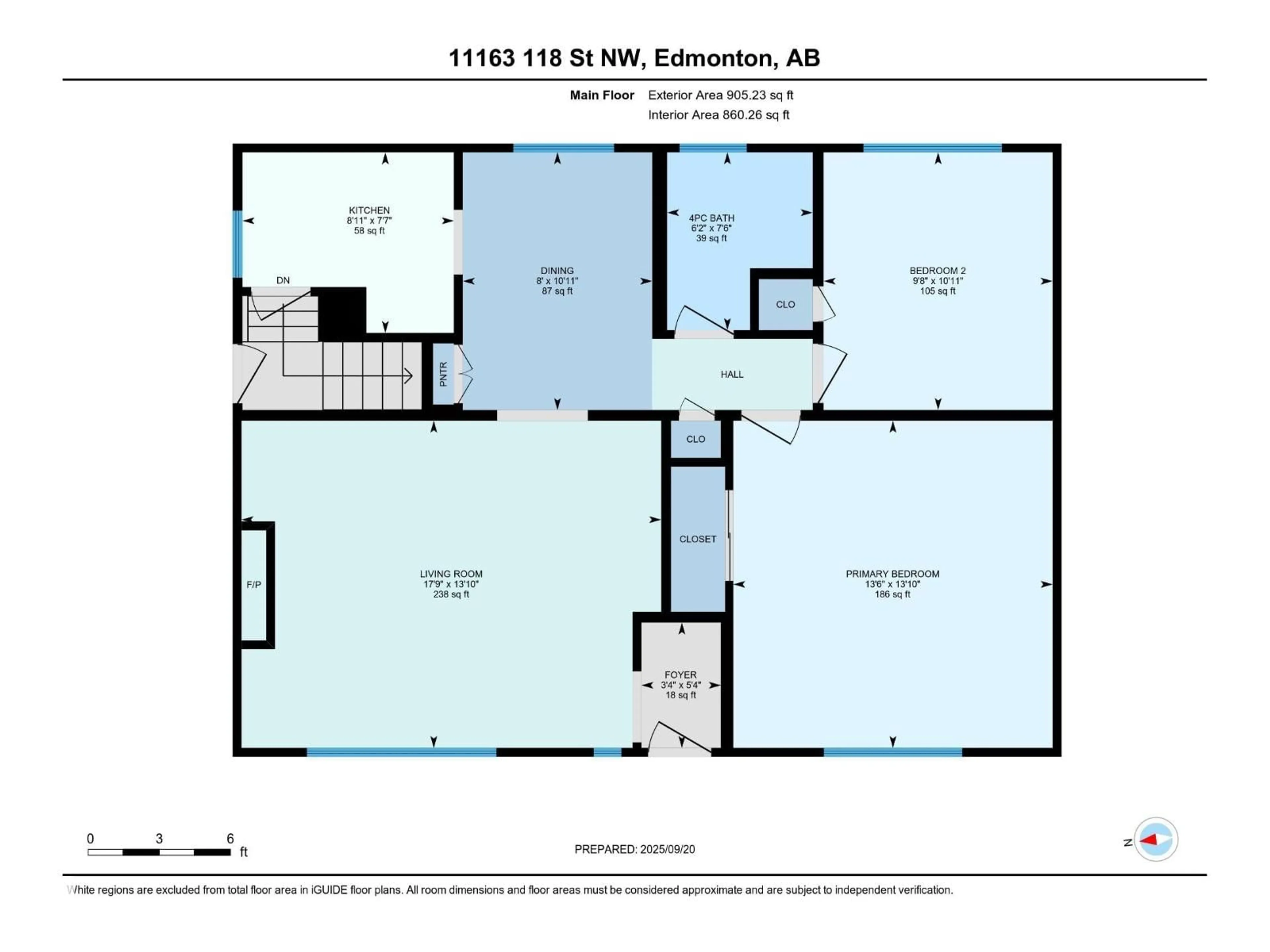 Floor plan for 11163 118 ST, Edmonton Alberta T5G2W8