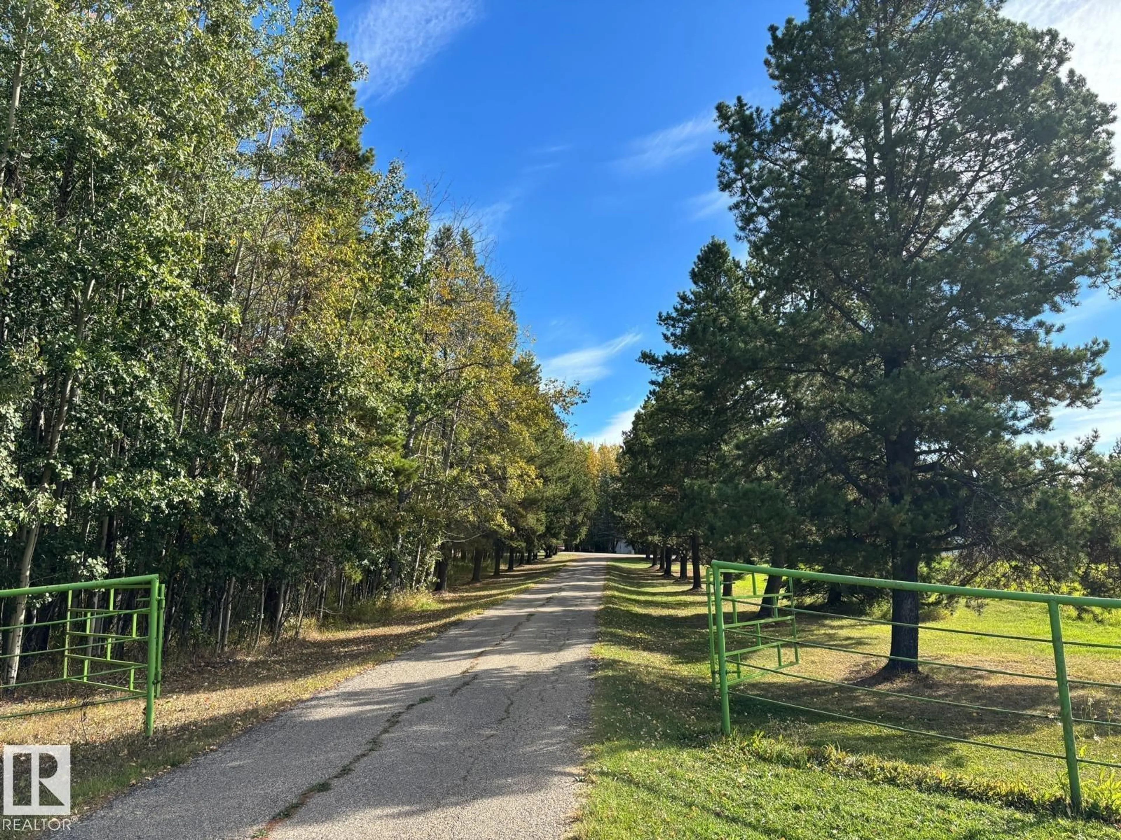 A pic from outside/outdoor area/front of a property/back of a property/a pic from drone, forest/trees view for 5001 67 ST, Rural Brazeau County Alberta T7A1R9