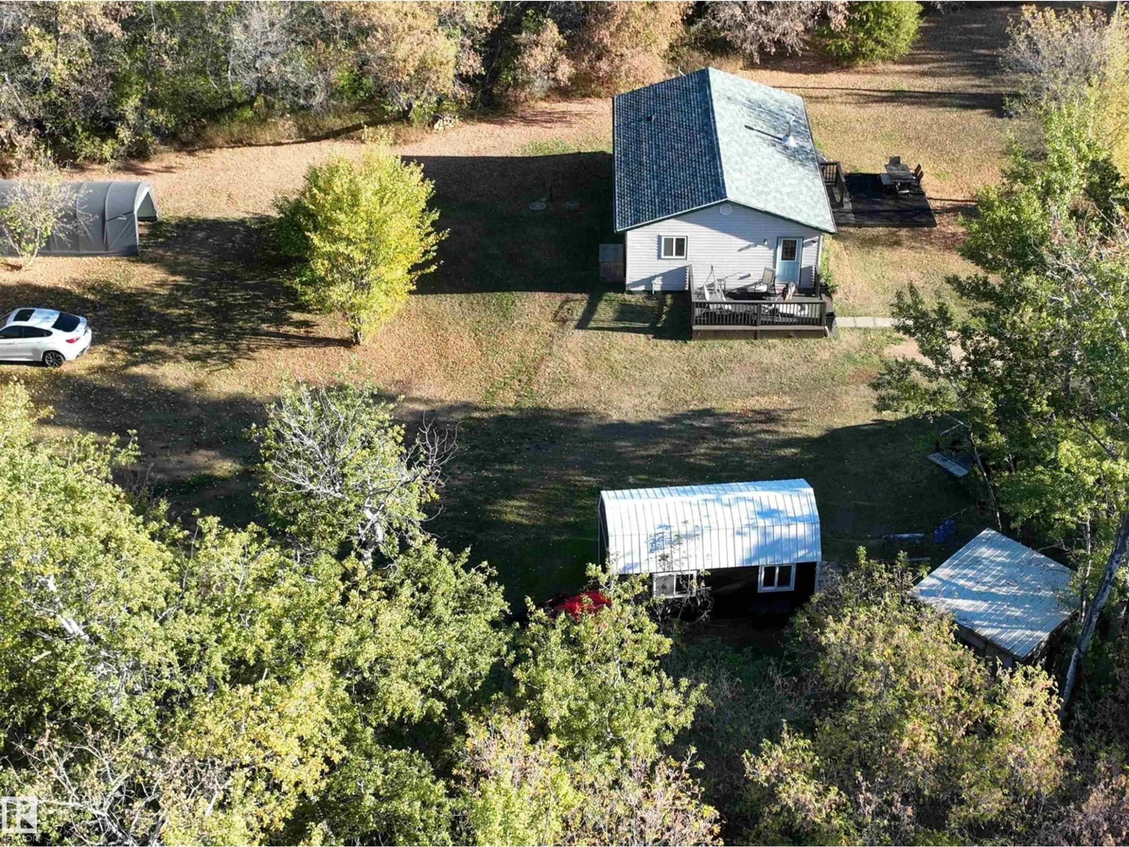 A pic from outside/outdoor area/front of a property/back of a property/a pic from drone, mountain view for 660062A HWY 827, Rural Athabasca County Alberta T9S2A9