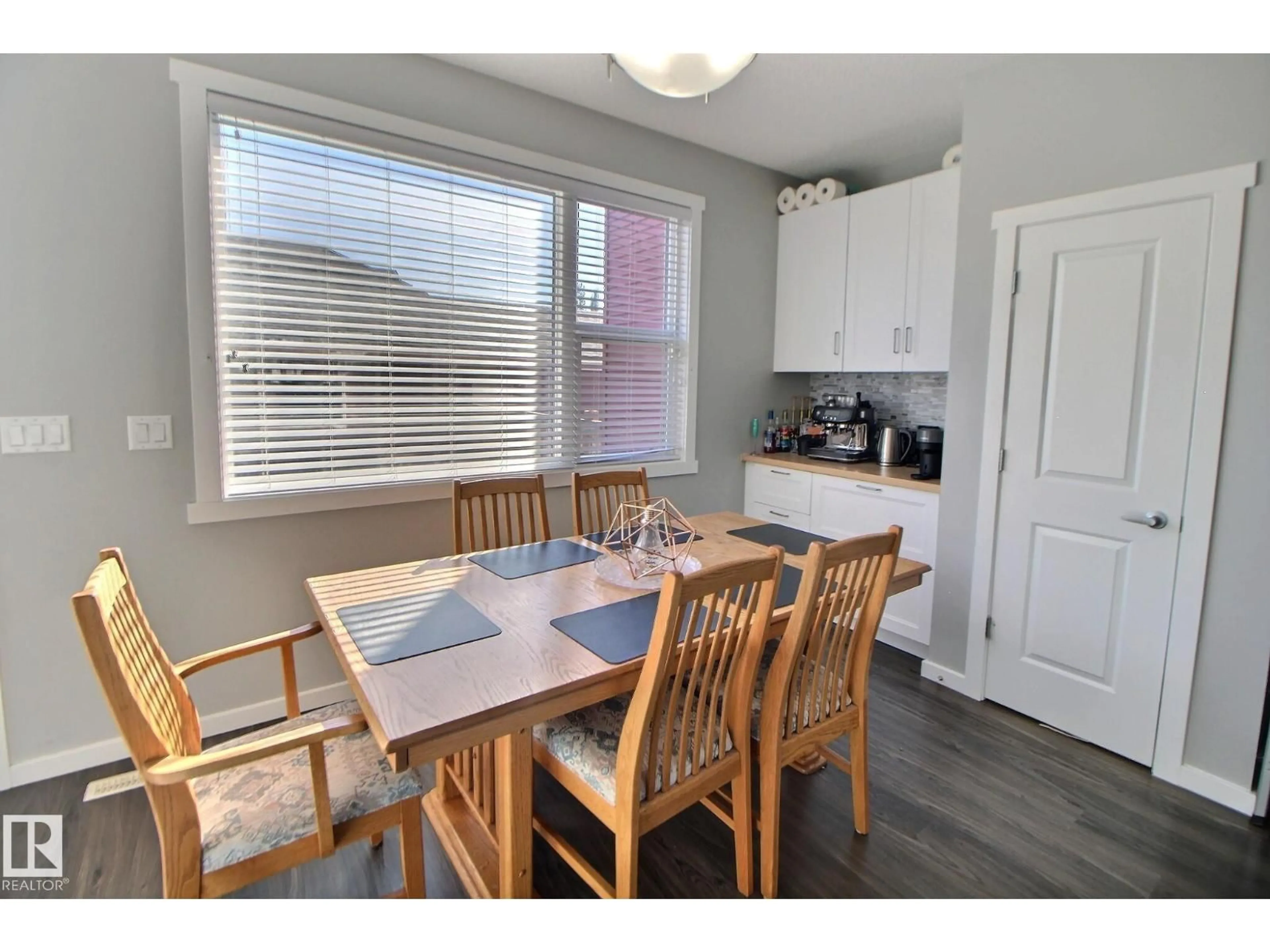 Dining room, wood/laminate floor for 2271 GLENRIDDING BV, Edmonton Alberta T6W3P4