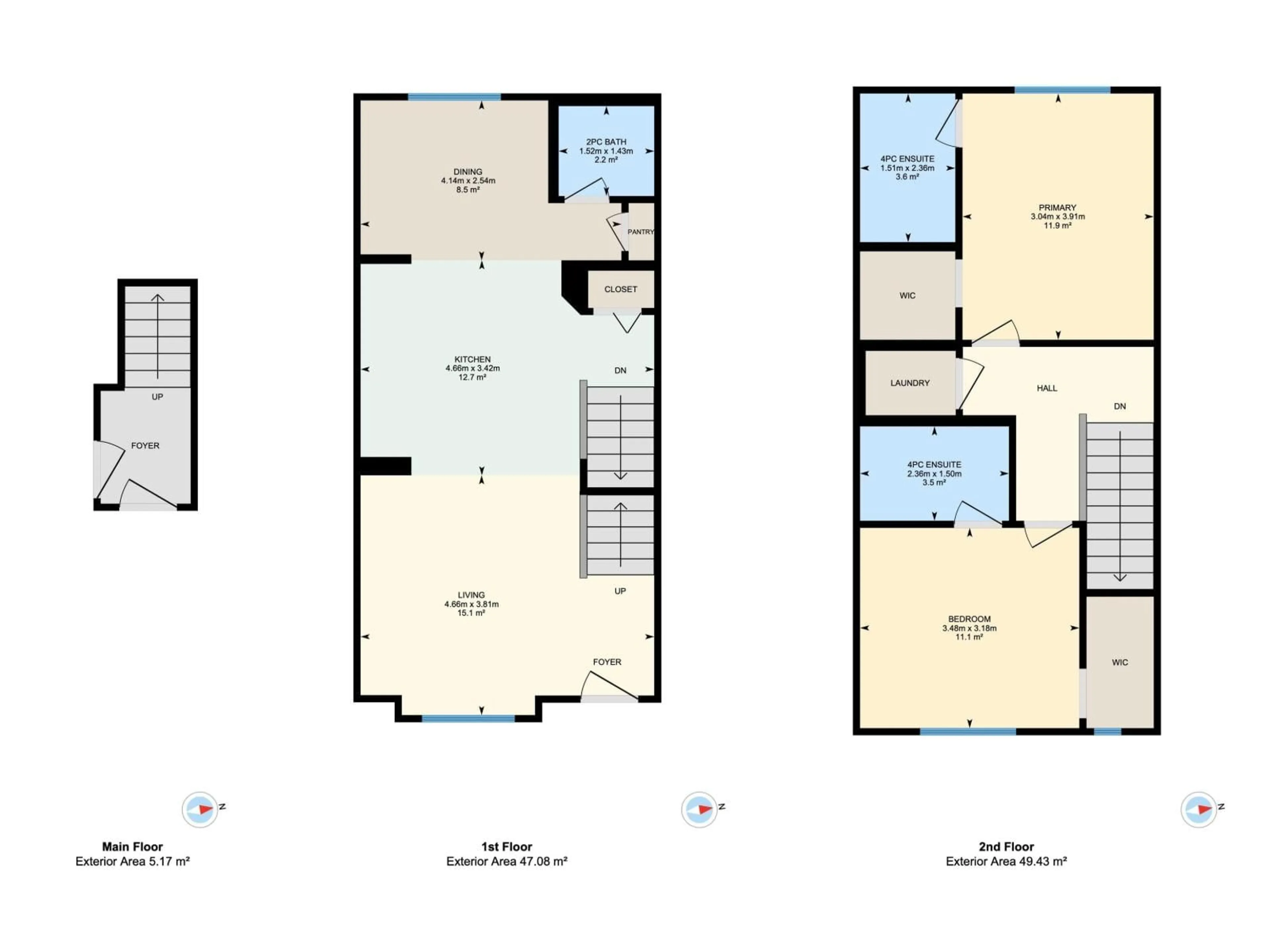 Floor plan for #47 - 3025 151 AV, Edmonton Alberta T5Y3W4