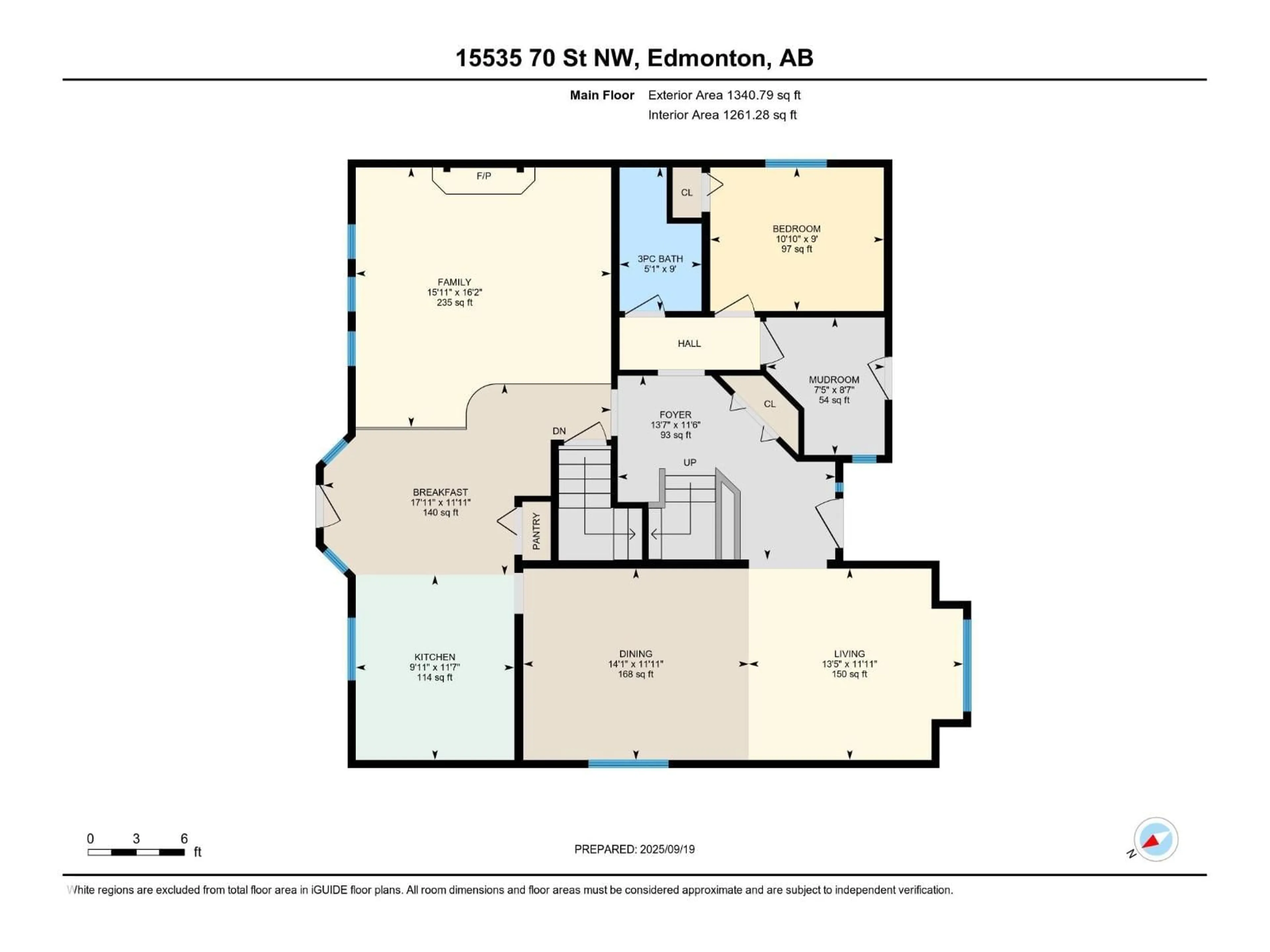 Floor plan for 15535 70 ST, Edmonton Alberta T5Z2Y6