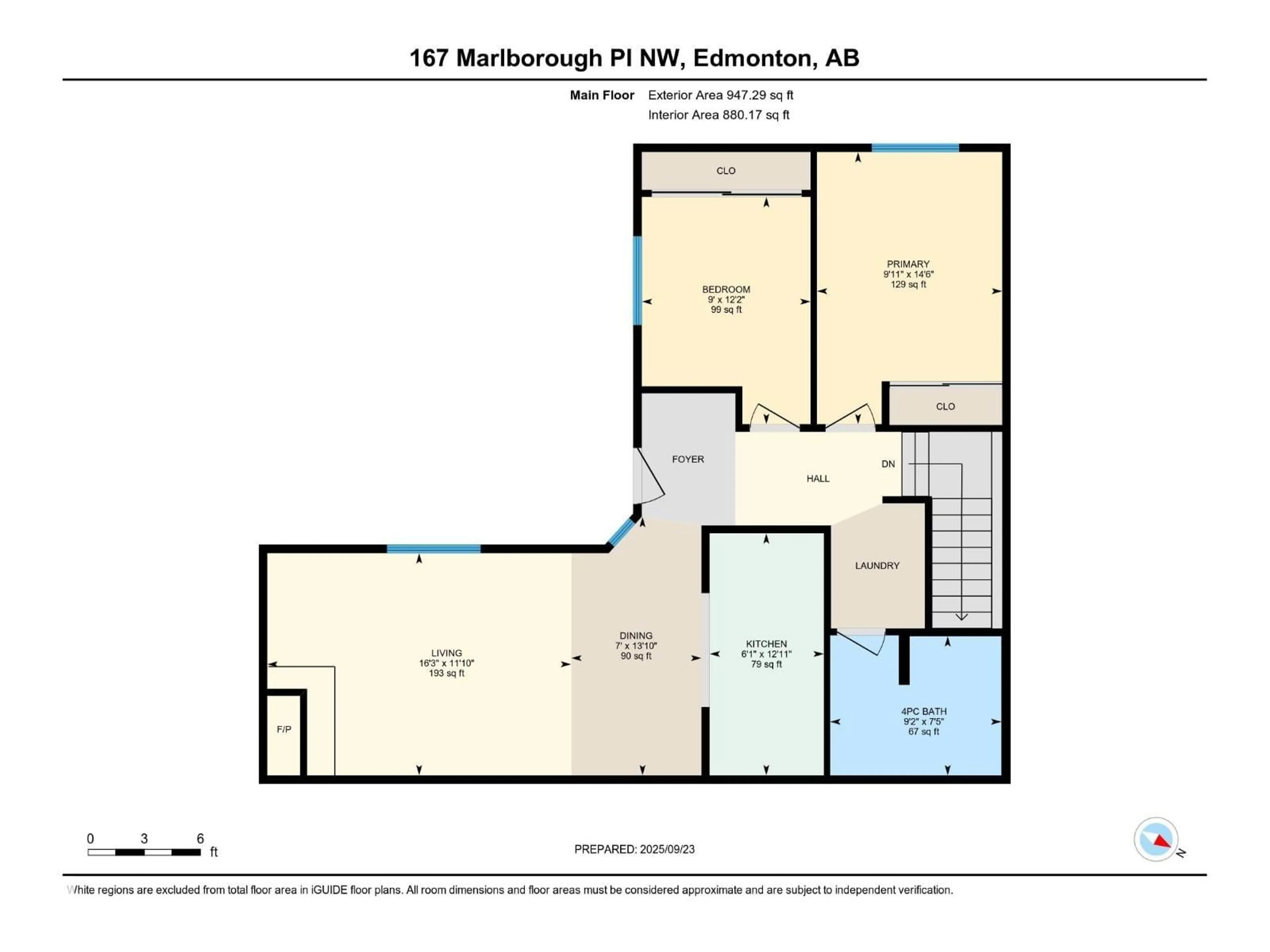 Floor plan for 167 MARLBOROUGH PL, Edmonton Alberta T5T1Y6