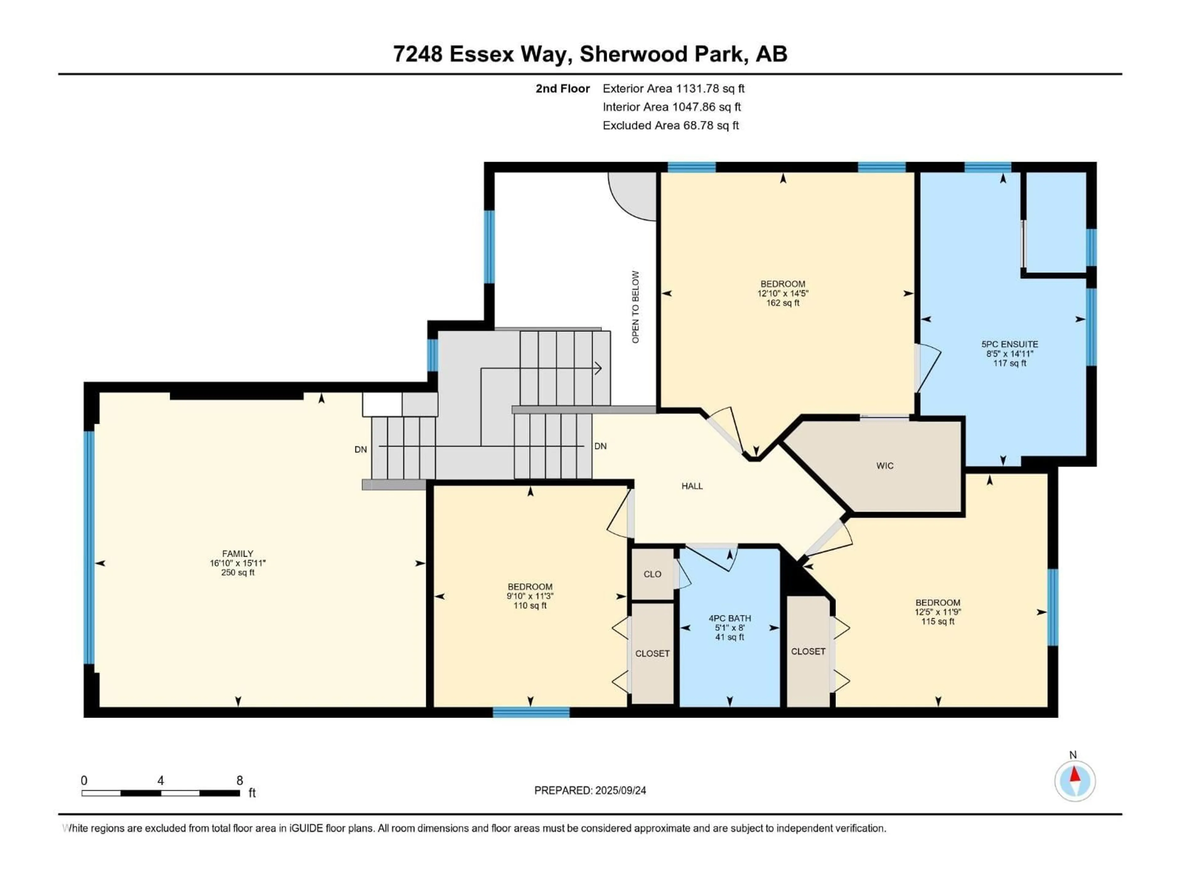 Floor plan for 7248 ESSEX WY, Sherwood Park Alberta T8H0L3