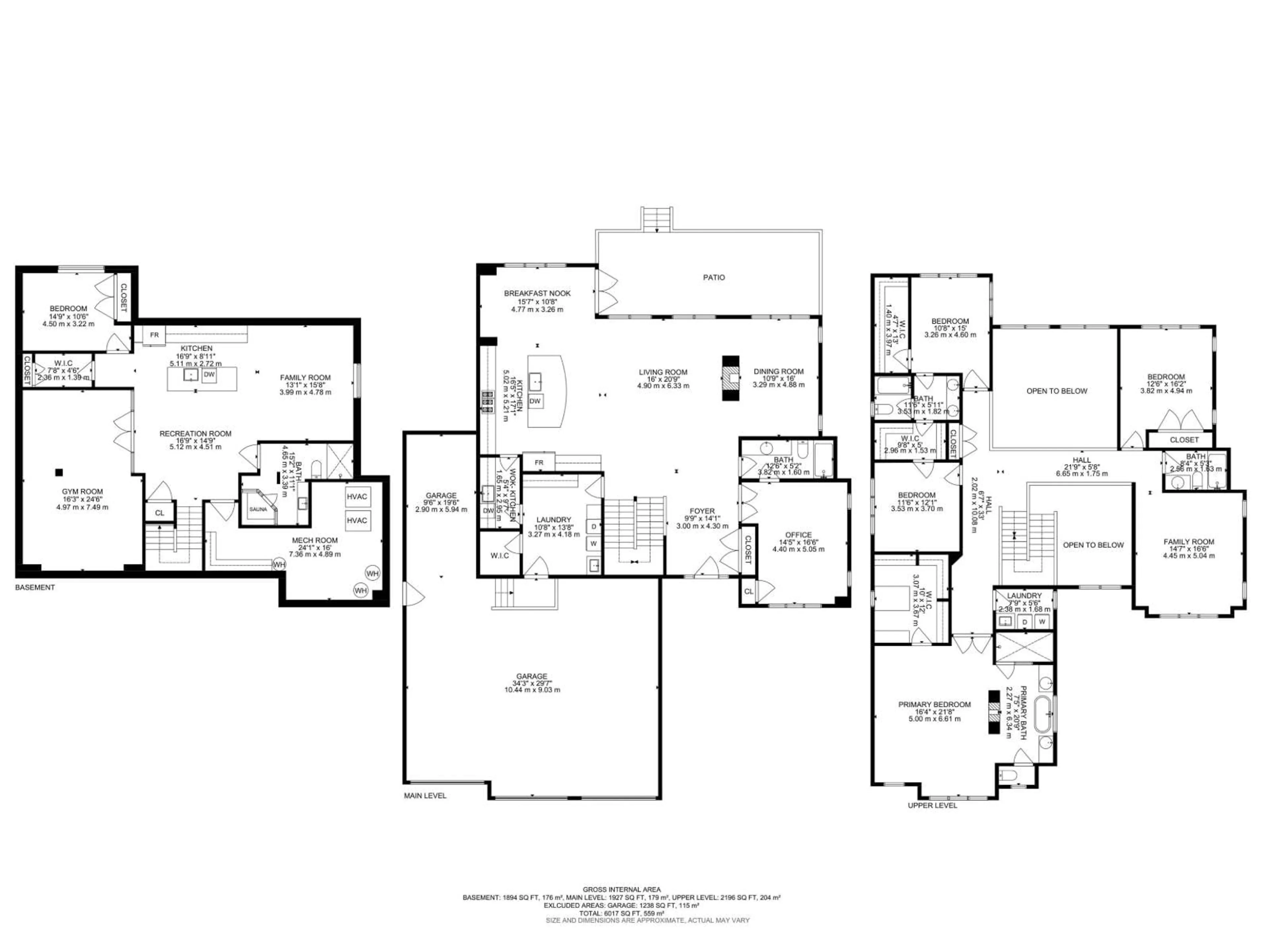 Floor plan for 3545 WATSON PT, Edmonton Alberta T6W2L2
