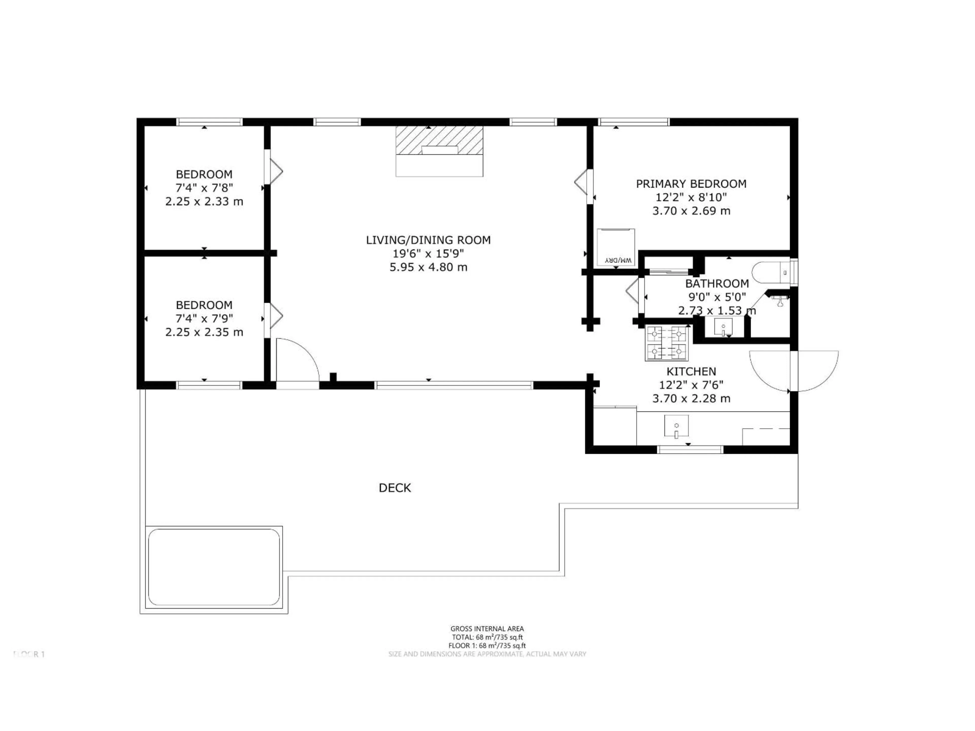 Floor plan for S - 912 1 AV, Rural Parkland County Alberta T0E2B0