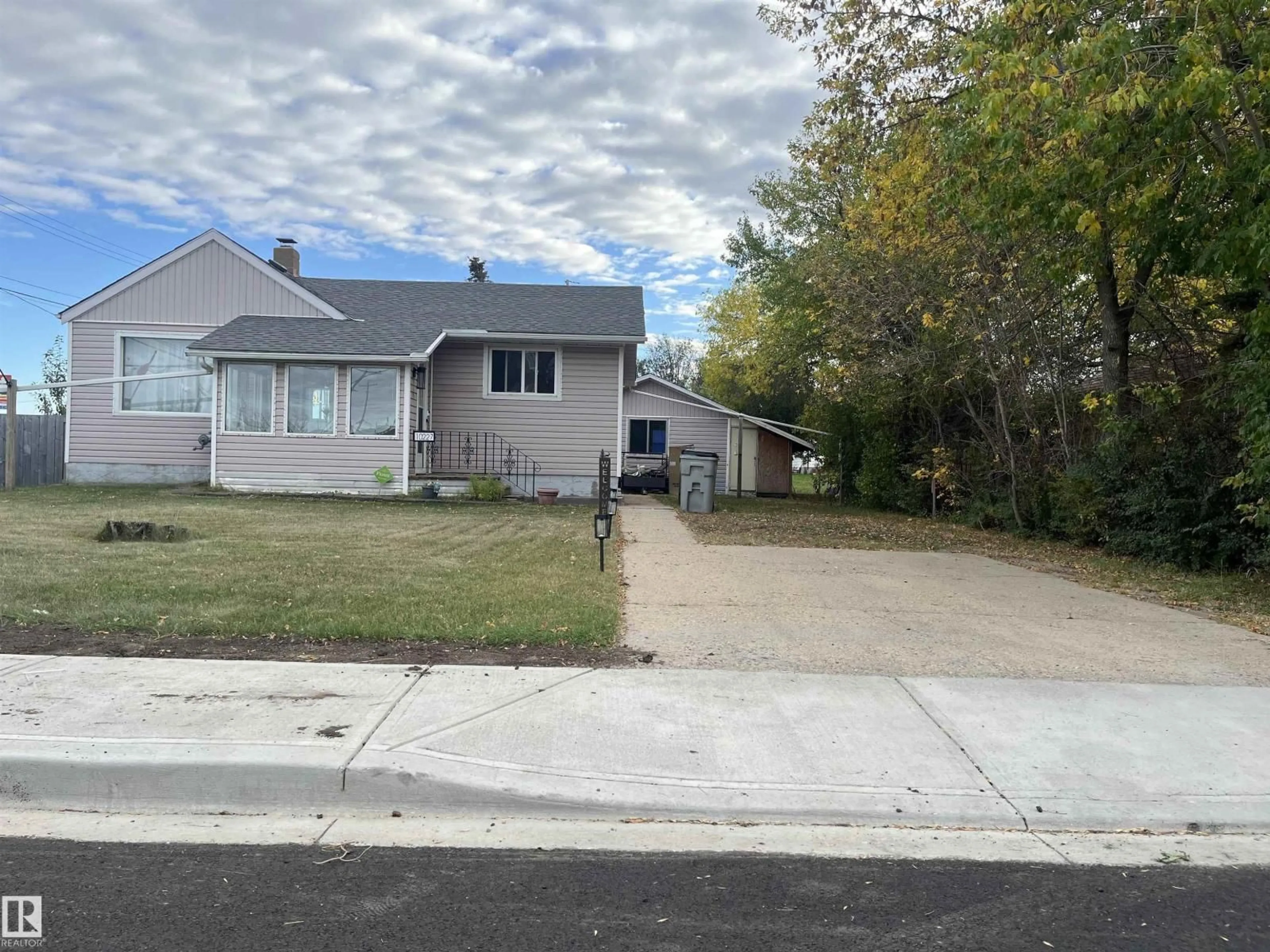 A pic from outside/outdoor area/front of a property/back of a property/a pic from drone, street for 10227 102 ST, Westlock Alberta T7P1X8