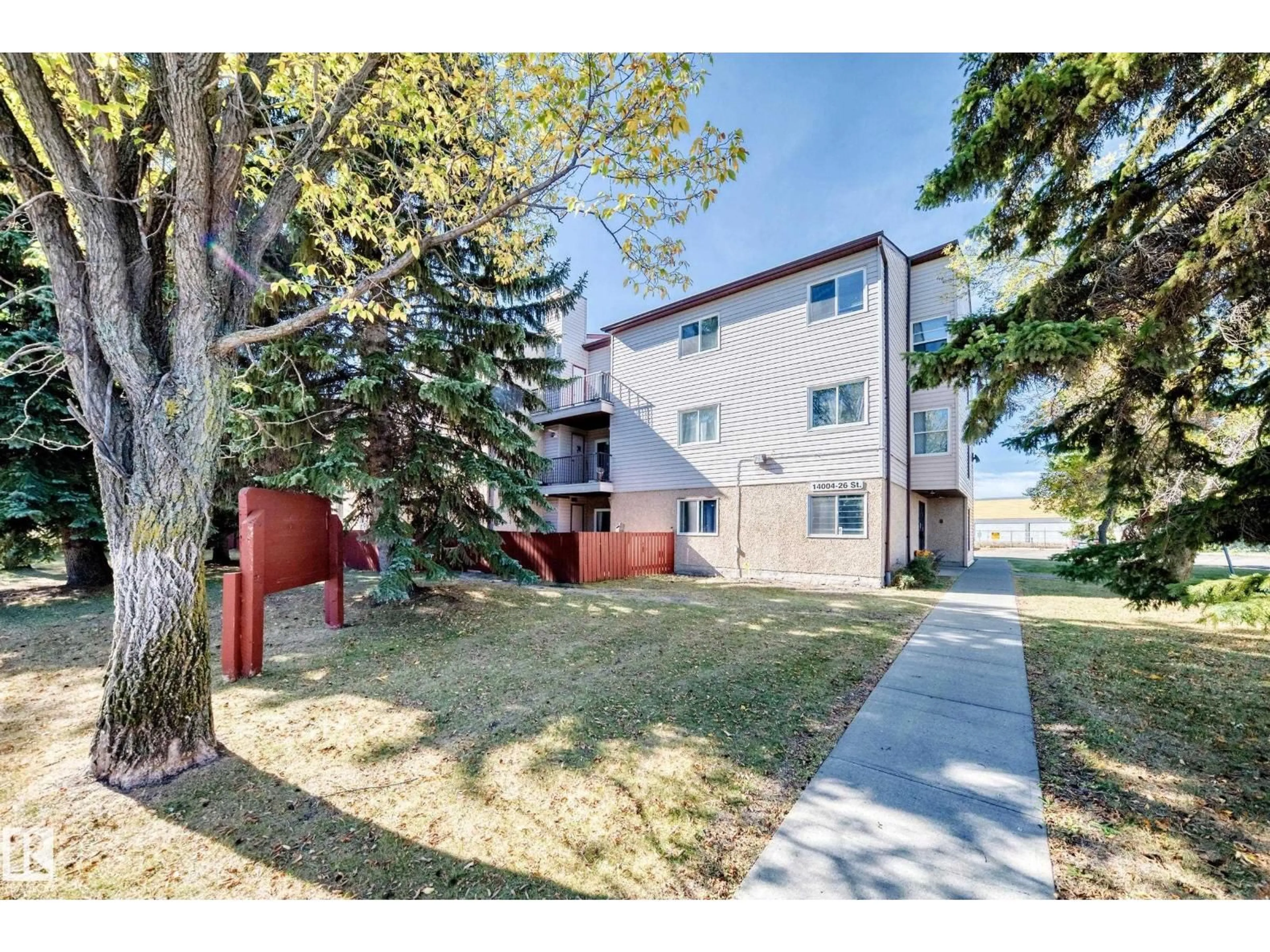 A pic from outside/outdoor area/front of a property/back of a property/a pic from drone, unknown for #305 - 14004 26 ST, Edmonton Alberta T5Y1Y4
