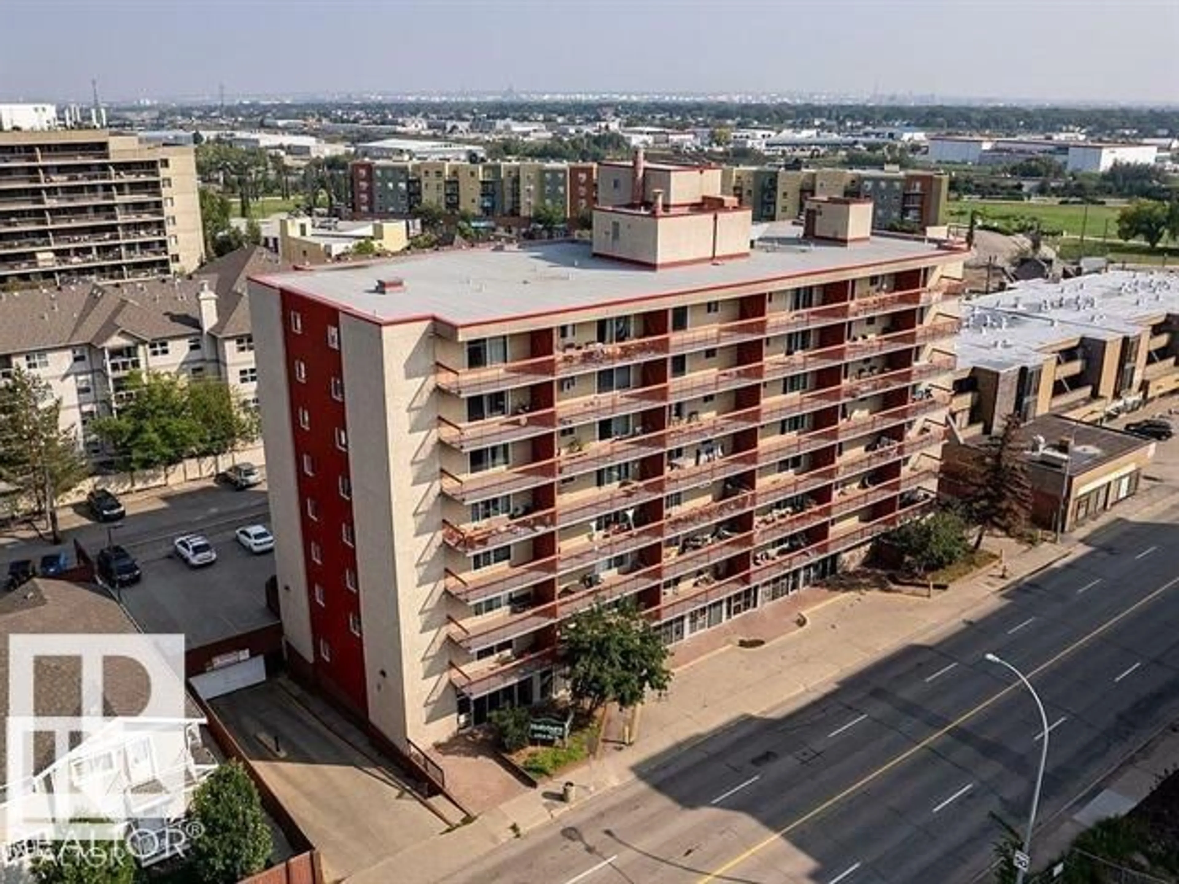 A pic from outside/outdoor area/front of a property/back of a property/a pic from drone, city buildings view from balcony for 611 - 12831 66 ST, Edmonton Alberta T5C0A4