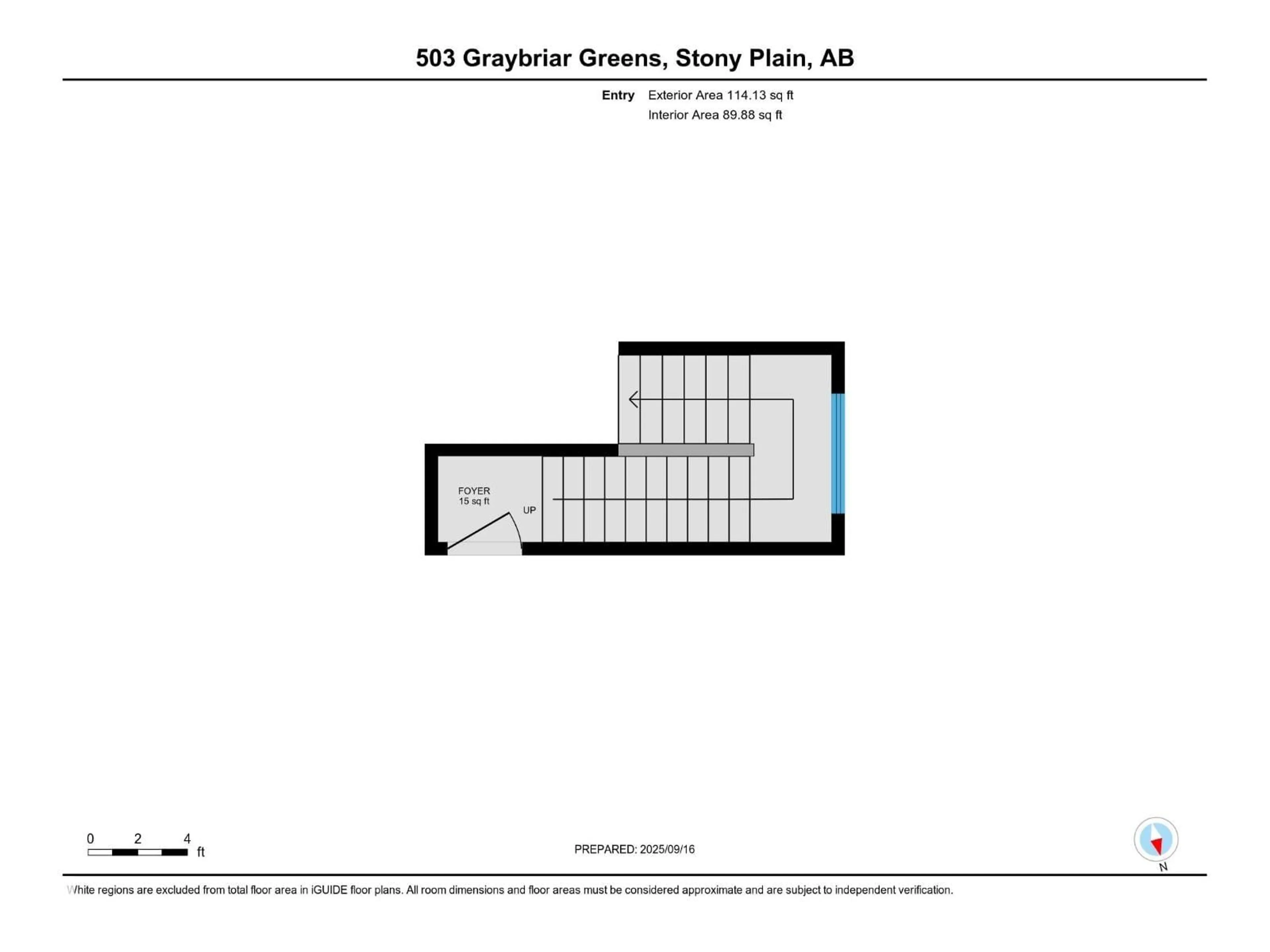 Floor plan for 503 GRAYBRIAR GR, Stony Plain Alberta T7Z0G1