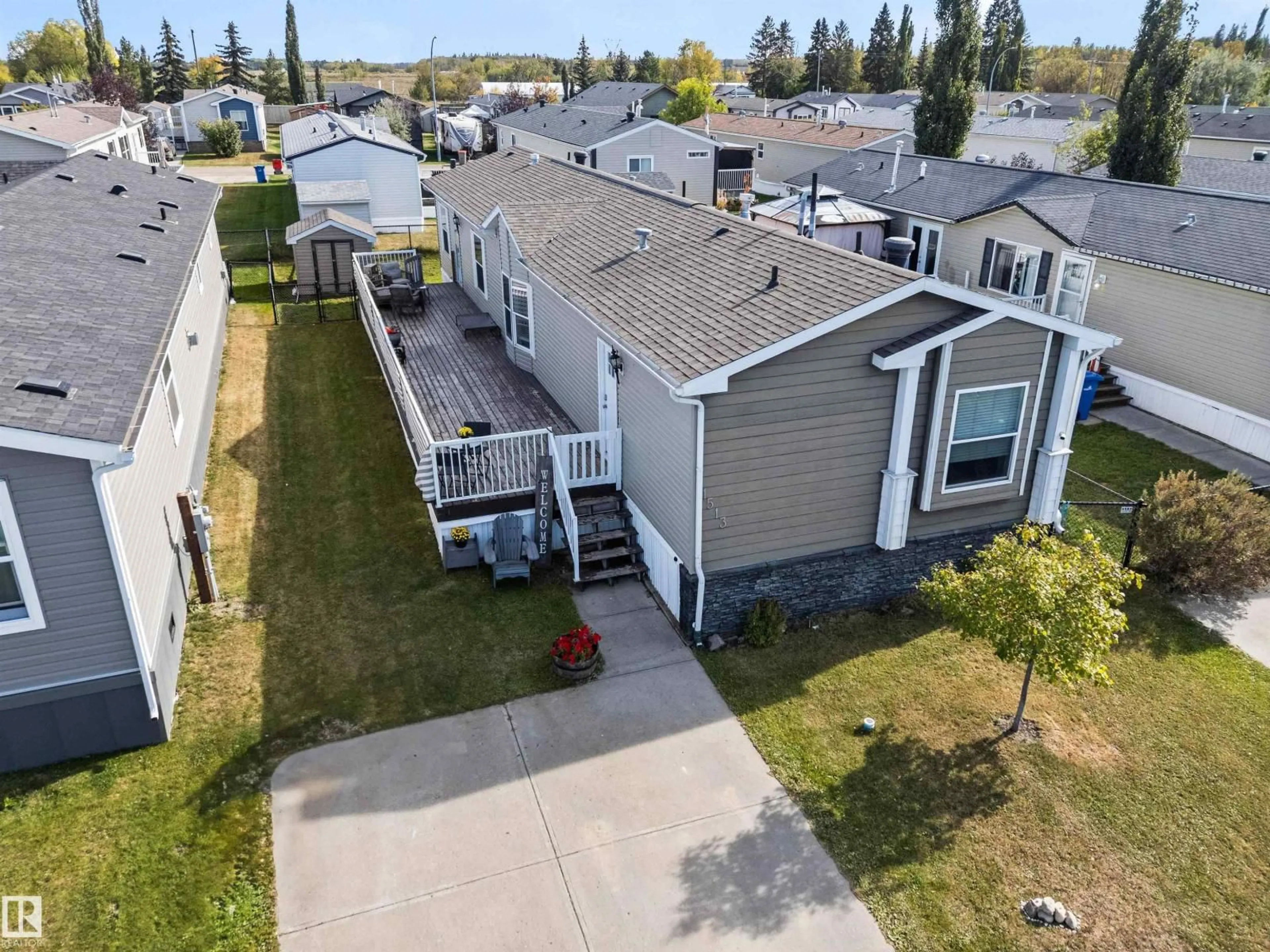 A pic from outside/outdoor area/front of a property/back of a property/a pic from drone, street for 1513 RGE RD 272, Rural Parkland County Alberta T7X4M4