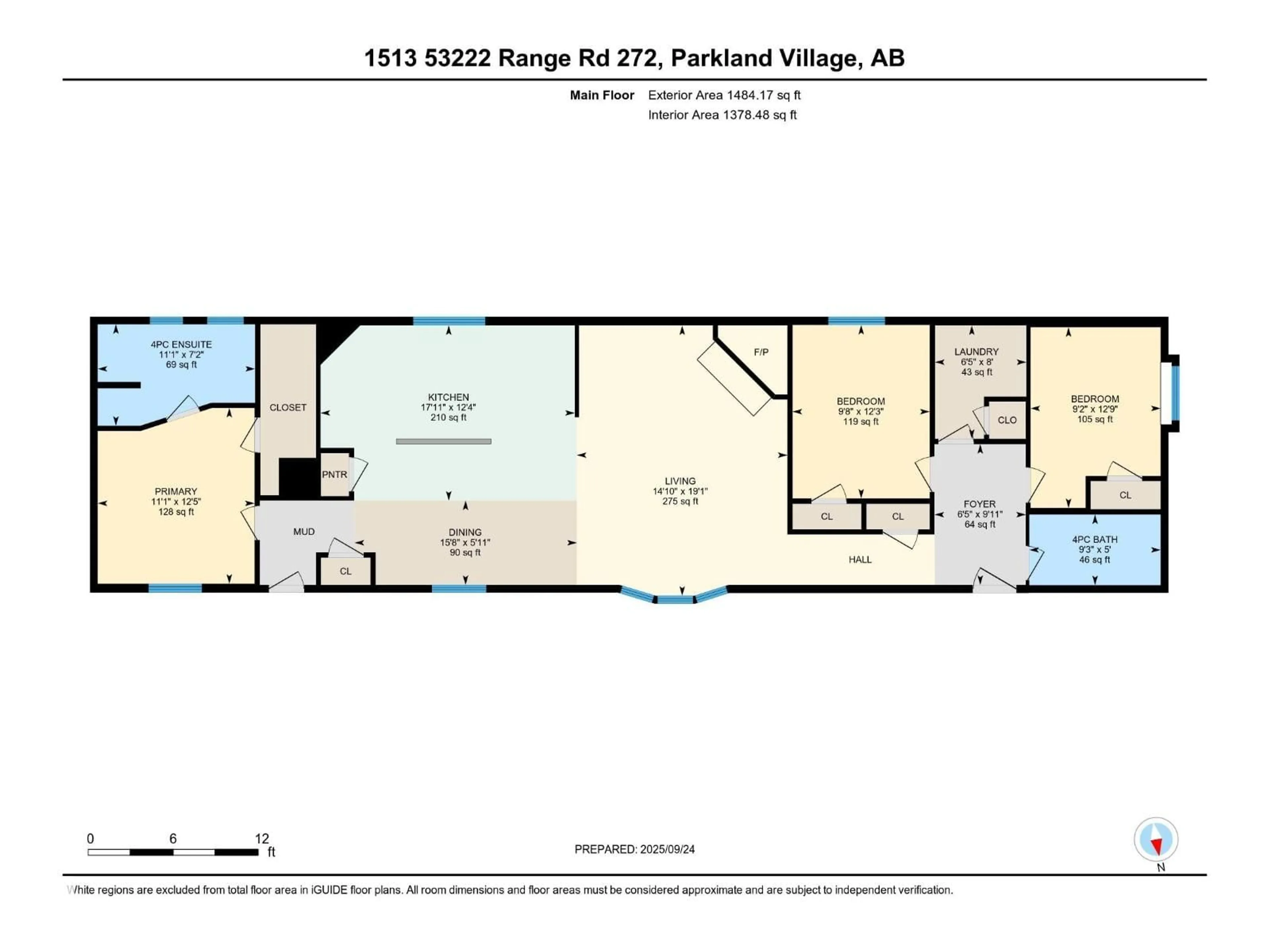 Floor plan for 1513 RGE RD 272, Rural Parkland County Alberta T7X4M4