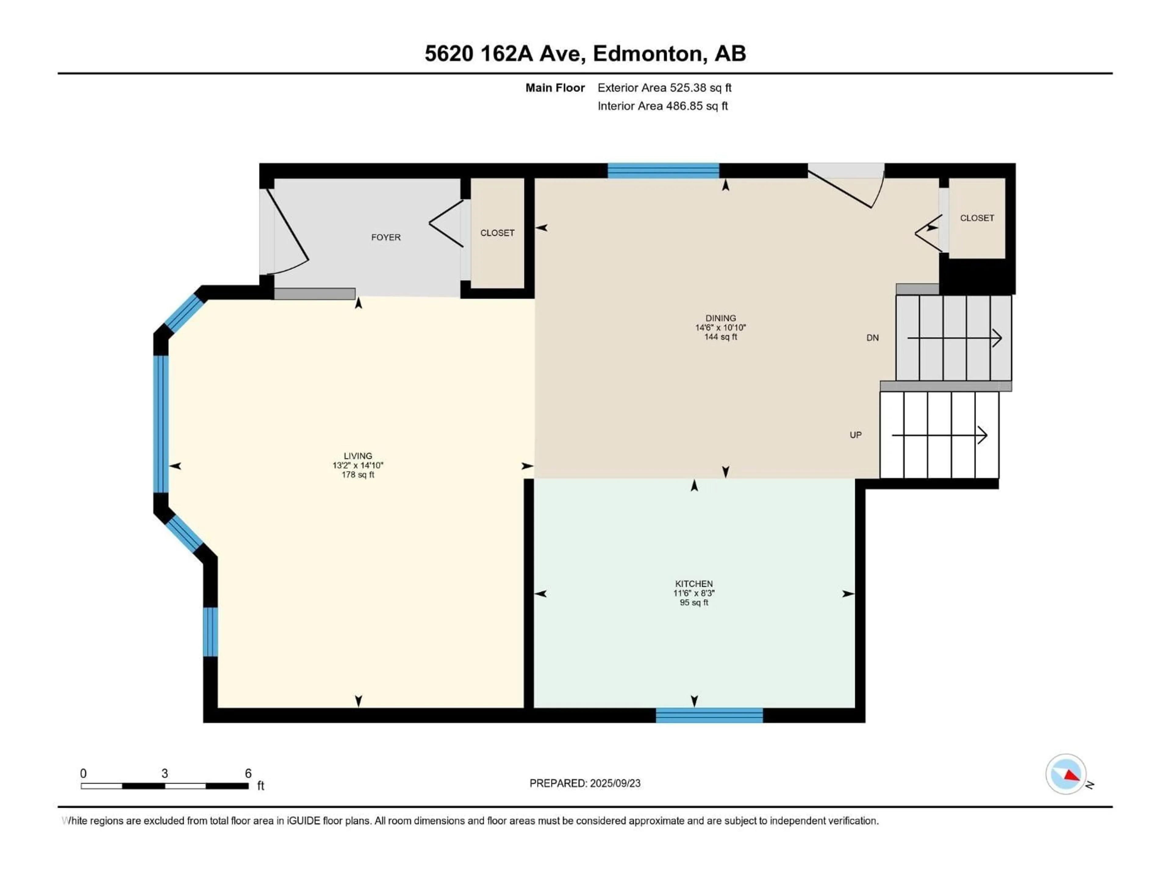 Floor plan for 5620 162A AV, Edmonton Alberta T5Y2V8