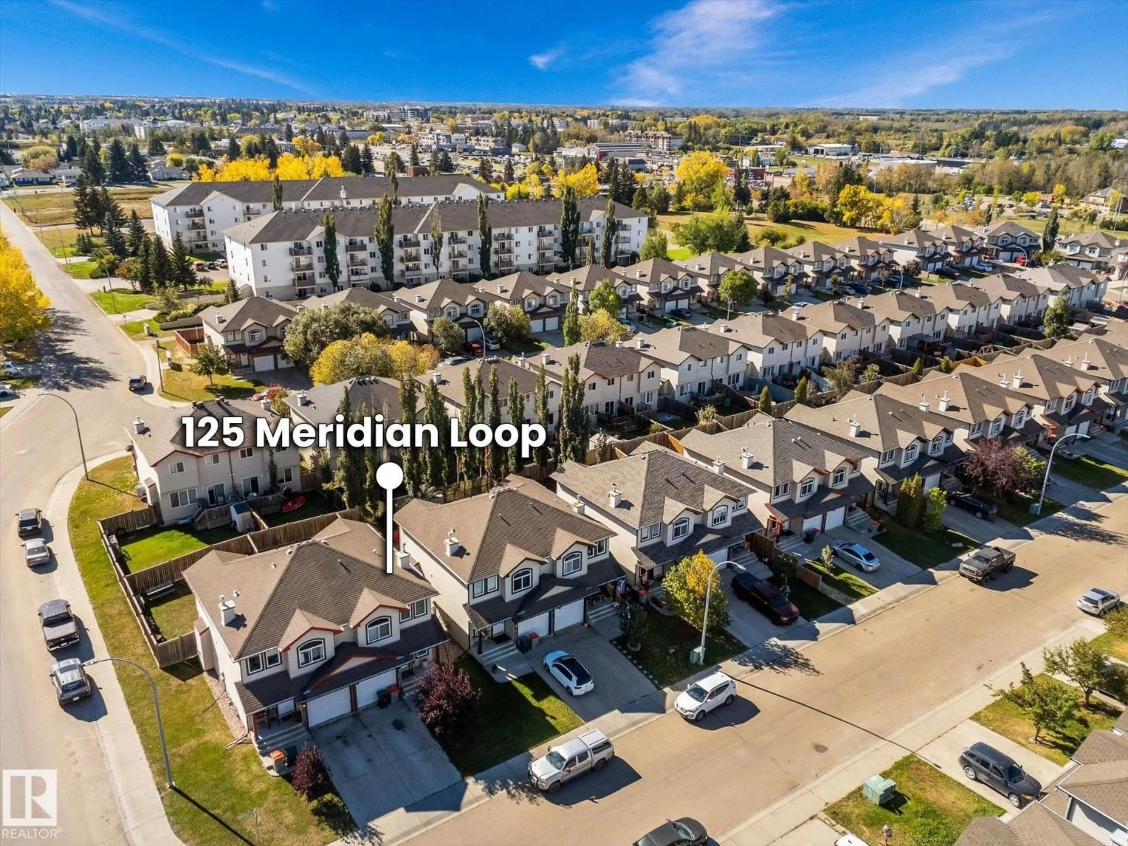 A pic from outside/outdoor area/front of a property/back of a property/a pic from drone, mountain view for 125 MERIDIAN LO, Stony Plain Alberta T7Z0B7