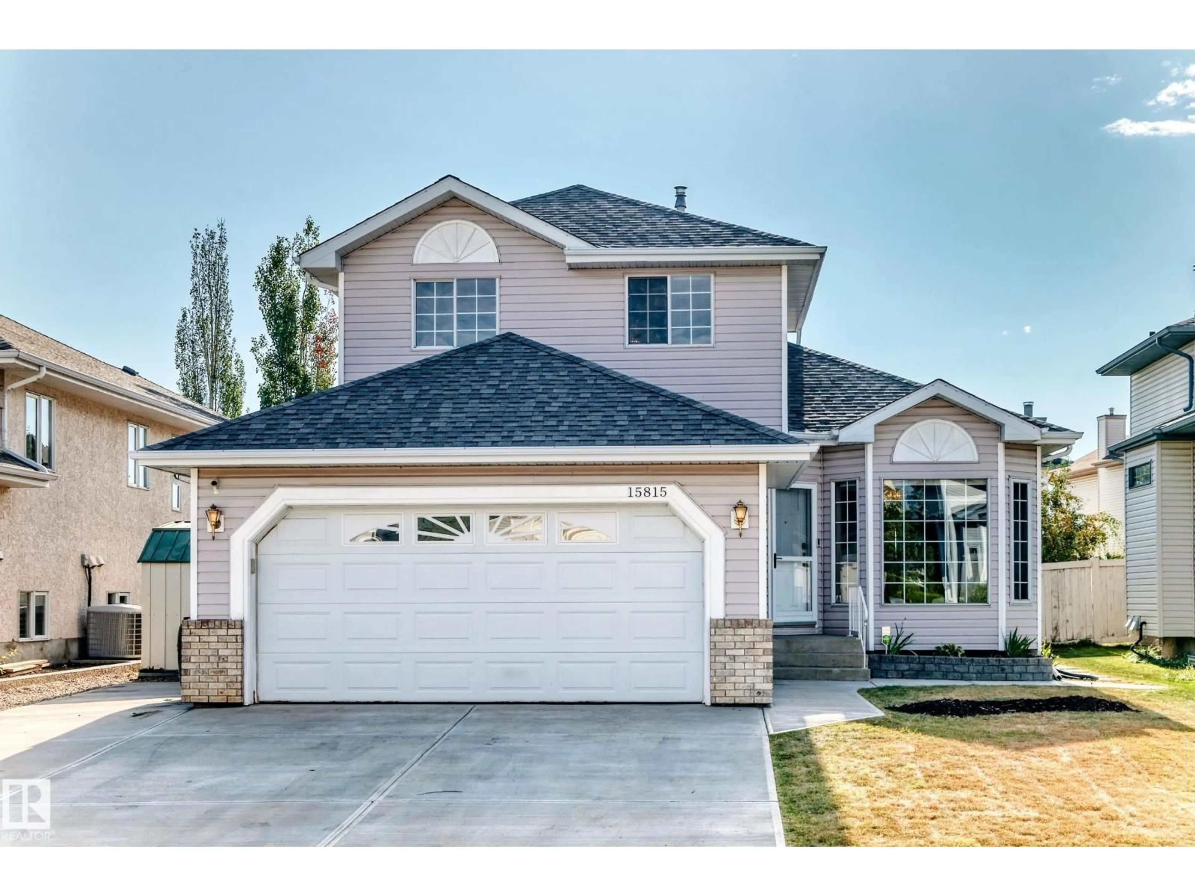 Home with vinyl exterior material, street for NW - 15815 63 ST, Edmonton Alberta T5Y2R8