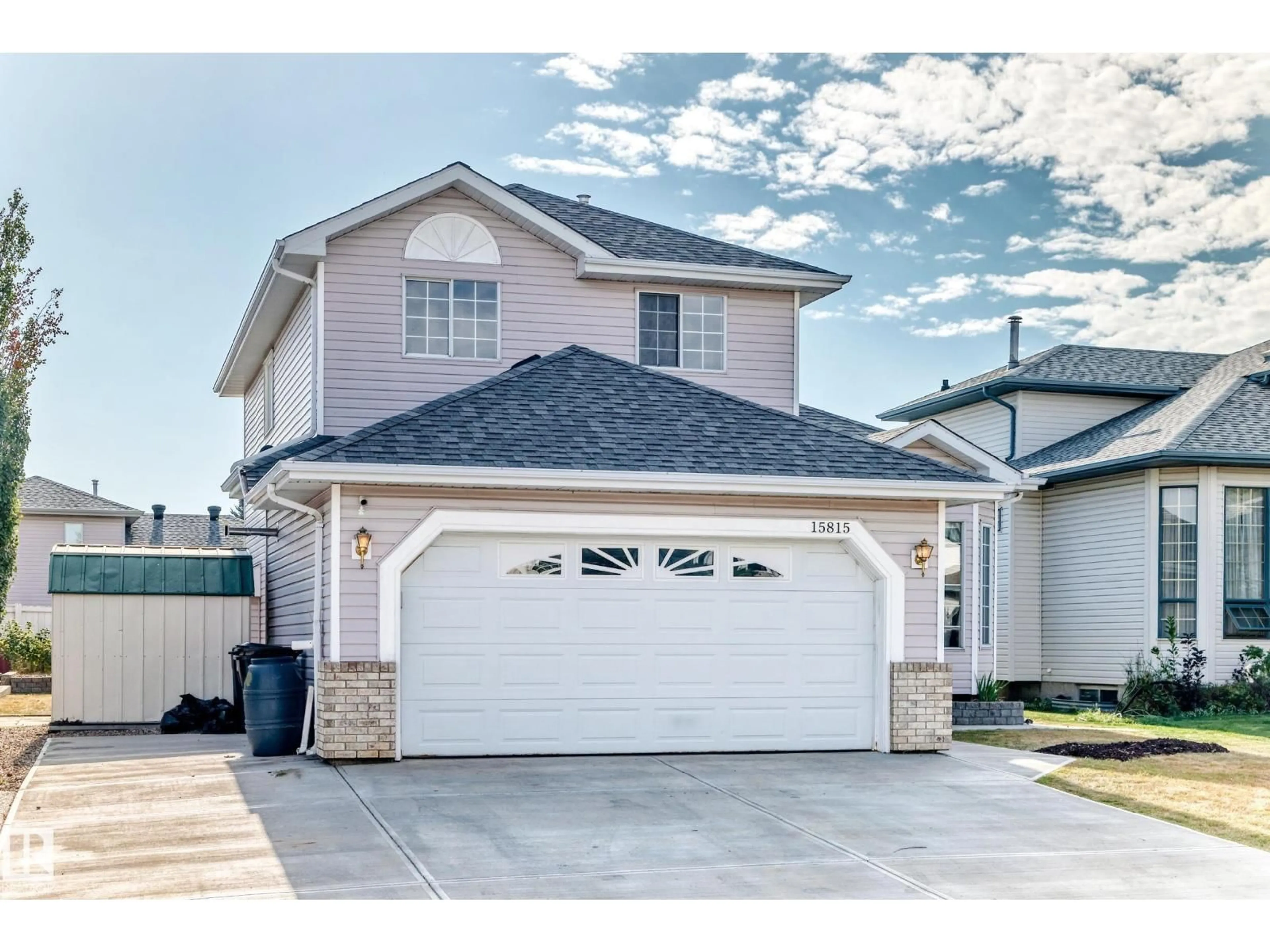 Home with vinyl exterior material, street for NW - 15815 63 ST, Edmonton Alberta T5Y2R8