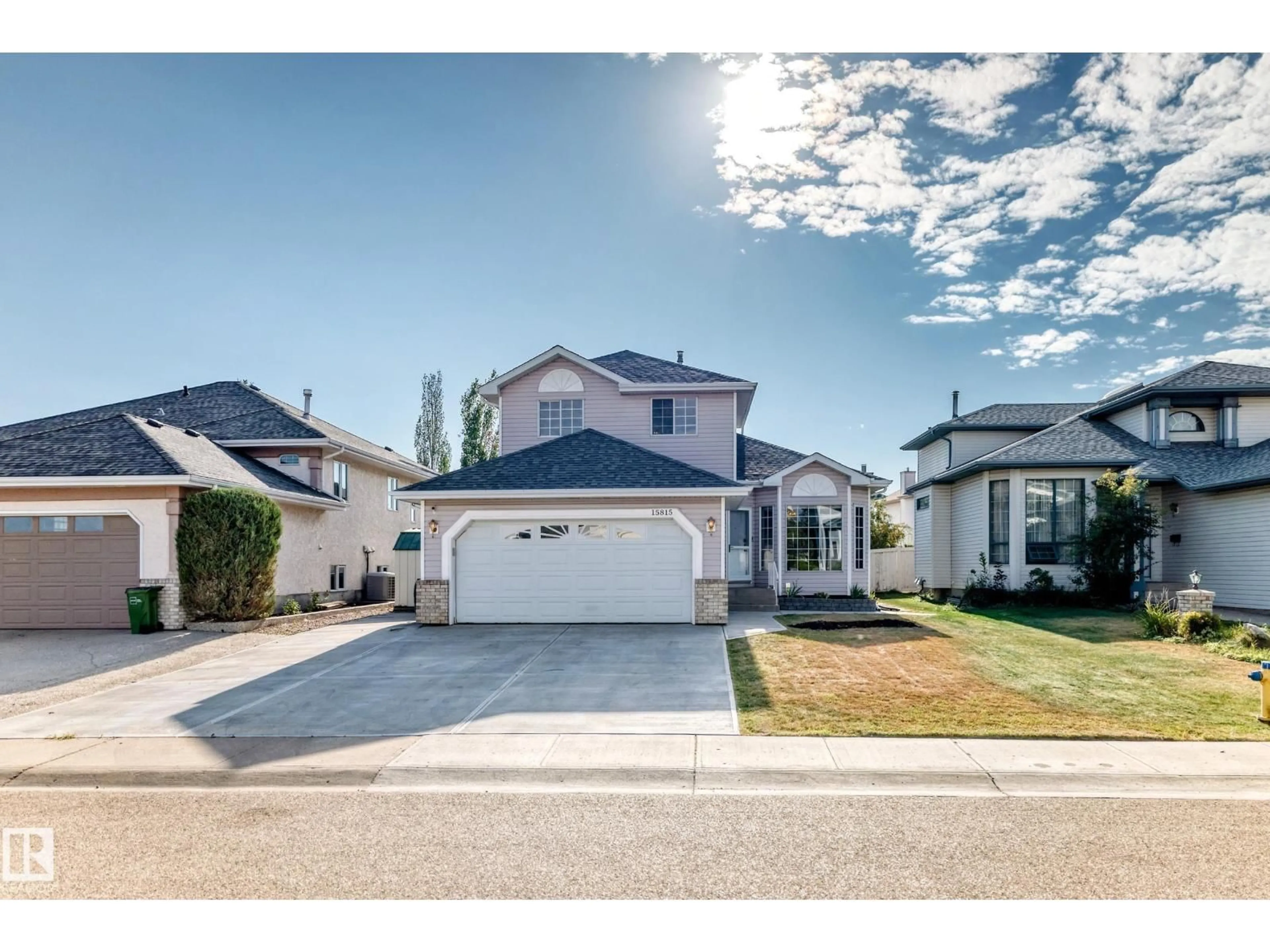 Home with vinyl exterior material, street for NW - 15815 63 ST, Edmonton Alberta T5Y2R8