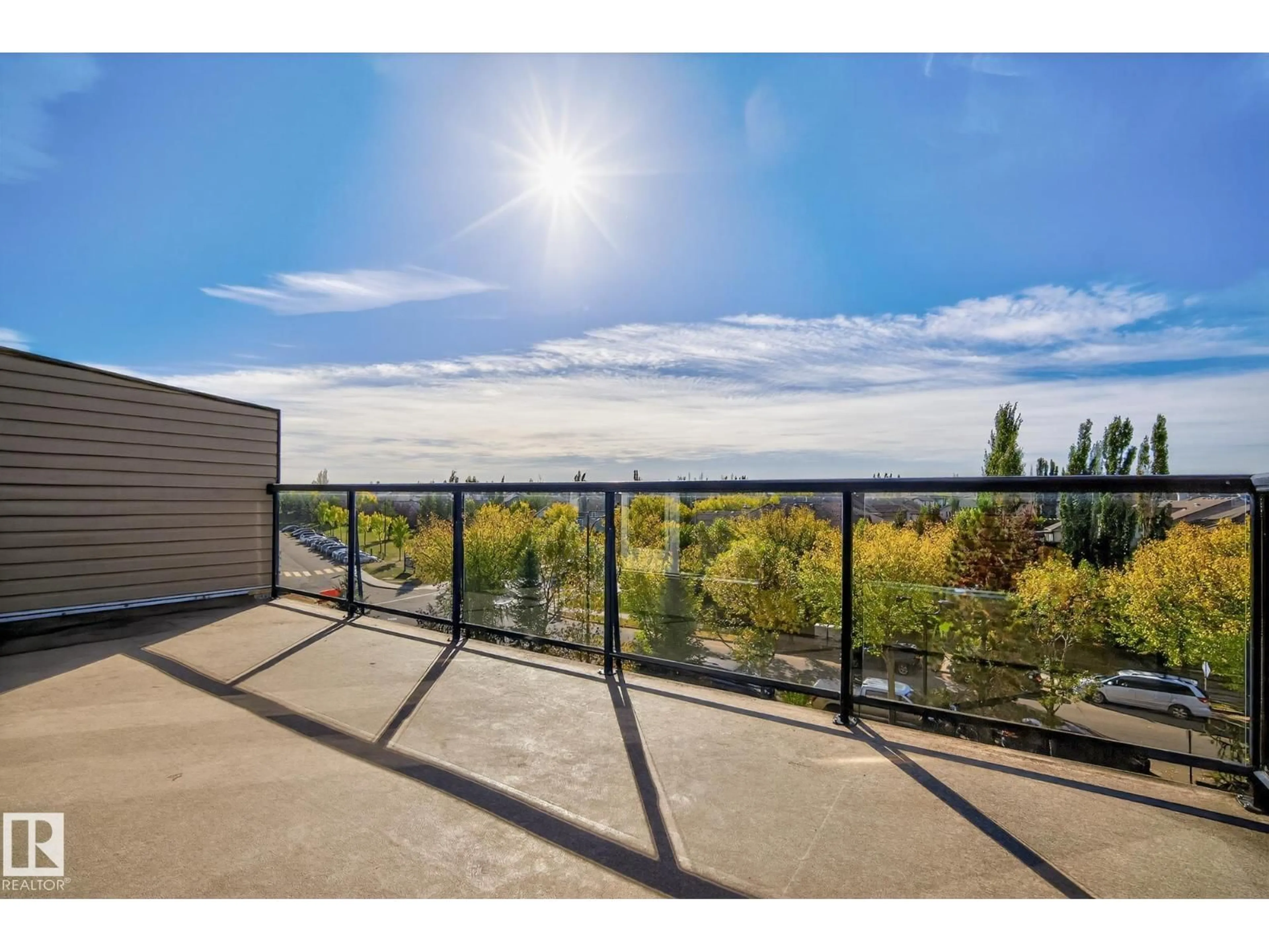 Patio, water/lake/river/ocean view for #407 - 12408 15 AV SW, Edmonton Alberta T6W1X2