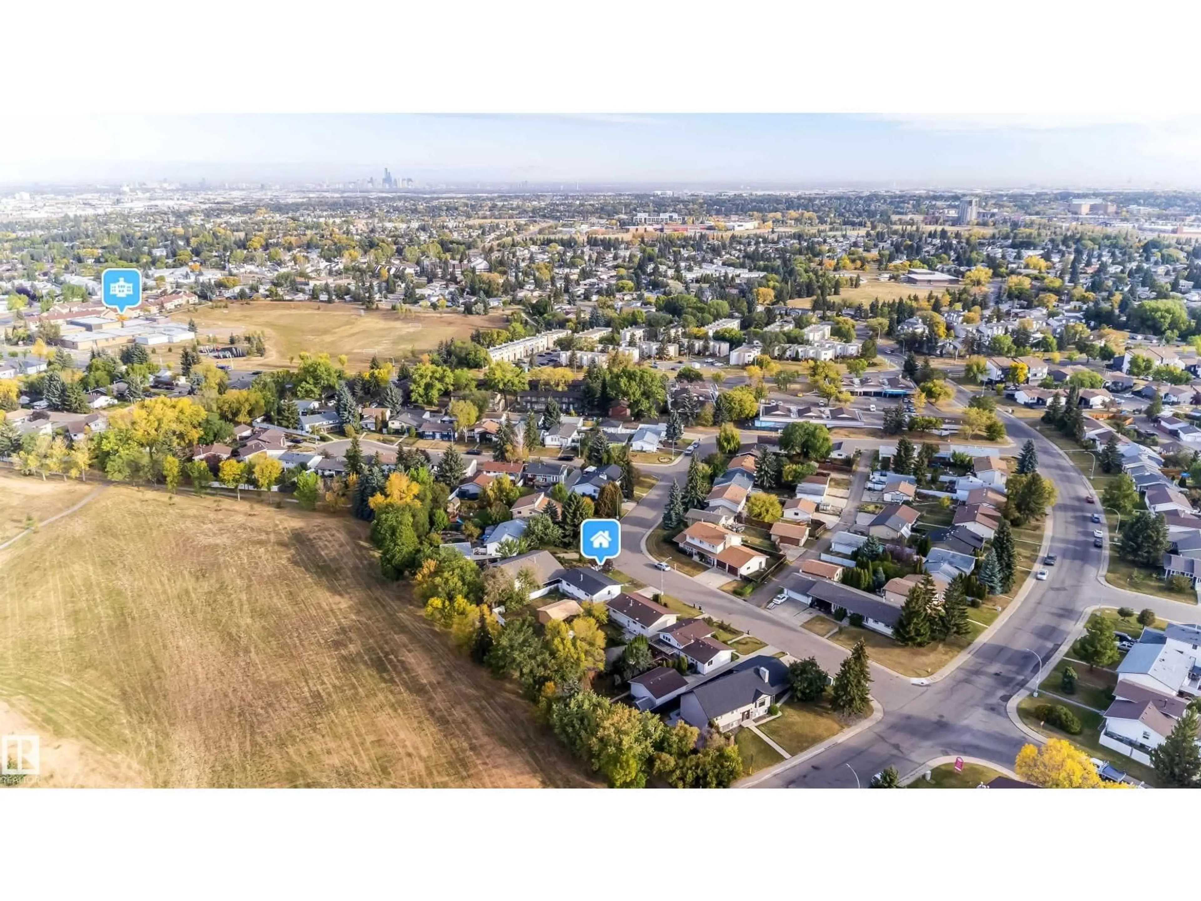 A pic from outside/outdoor area/front of a property/back of a property/a pic from drone, unknown for 7115 12 AV, Edmonton Alberta T6K3H6