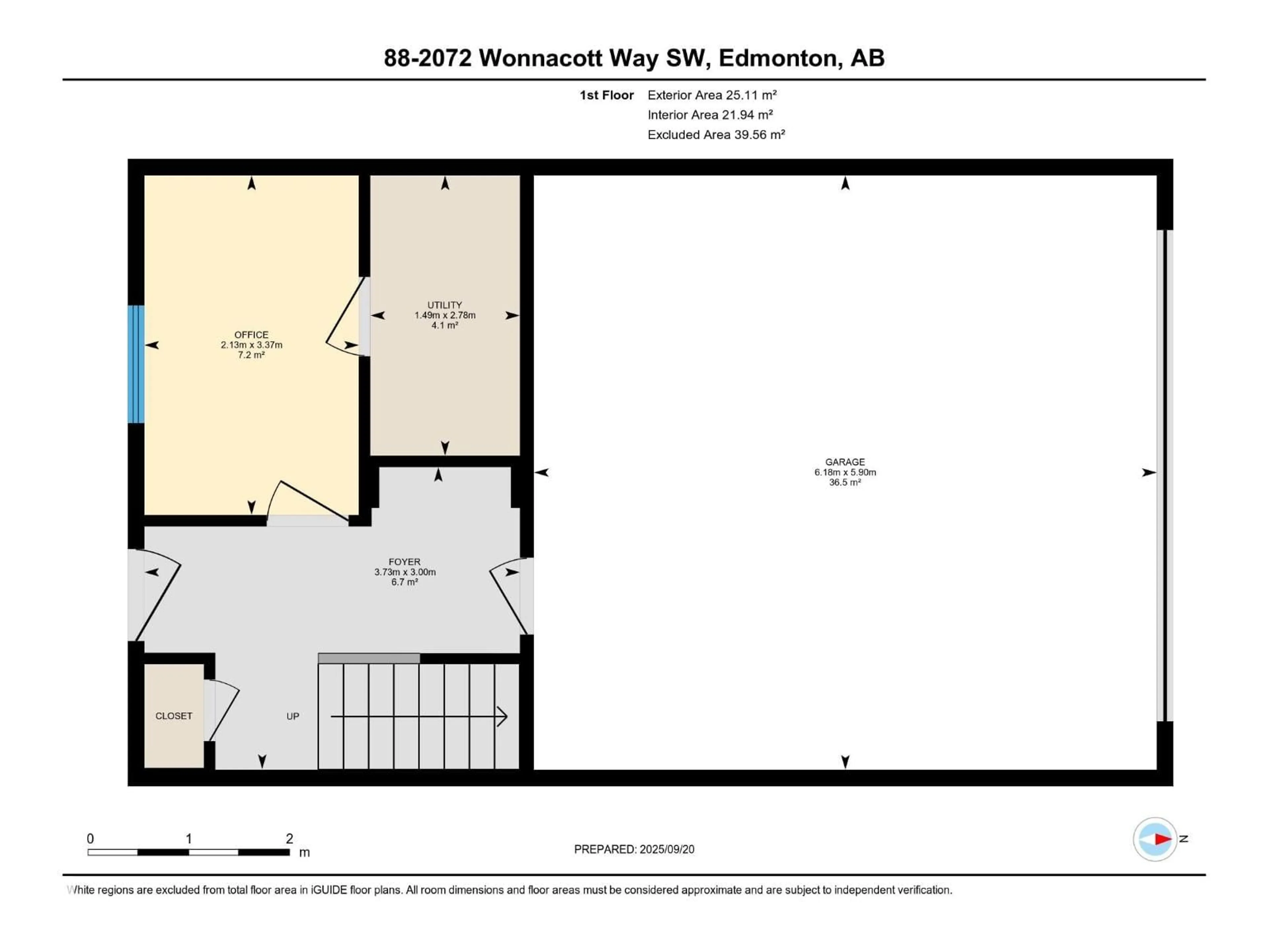 Floor plan for #88 - 2072 WONNACOTT WY, Edmonton Alberta T6X2V7
