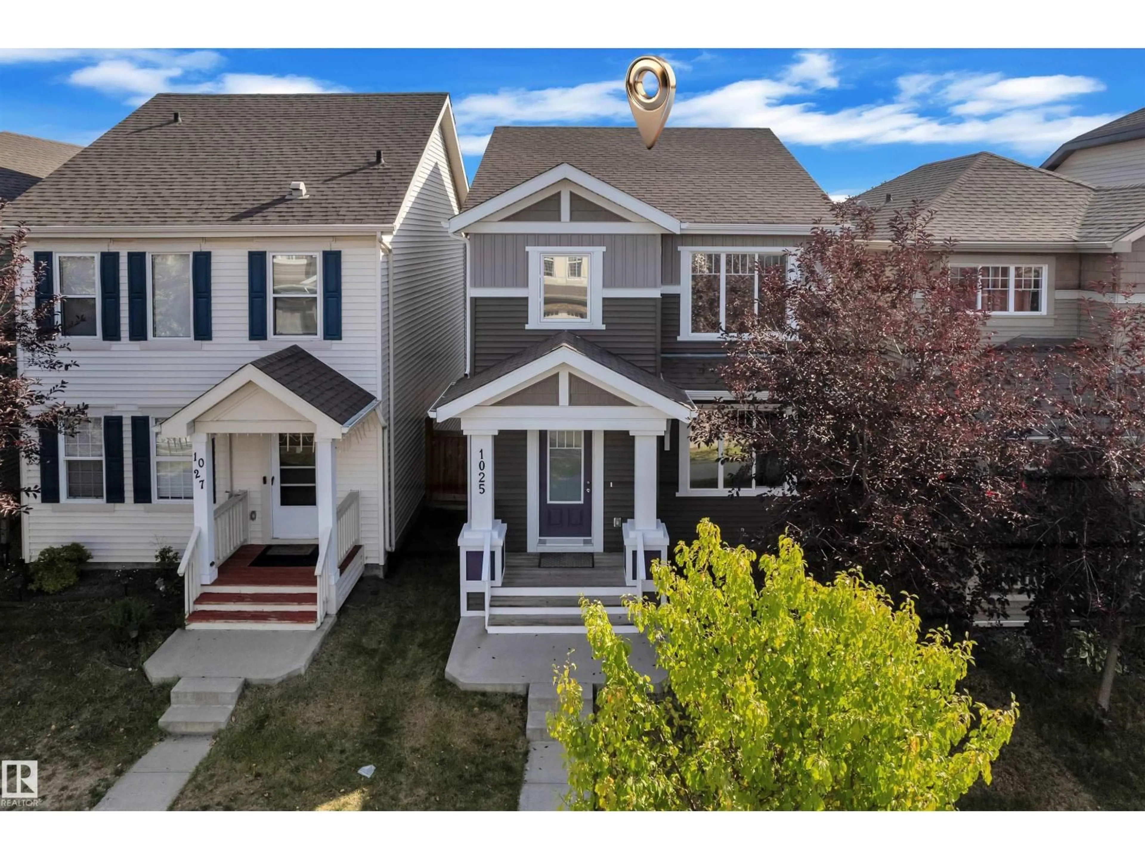 Home with vinyl exterior material, street for NW - 1025 EAST BEND BN, Edmonton Alberta T6M0V4