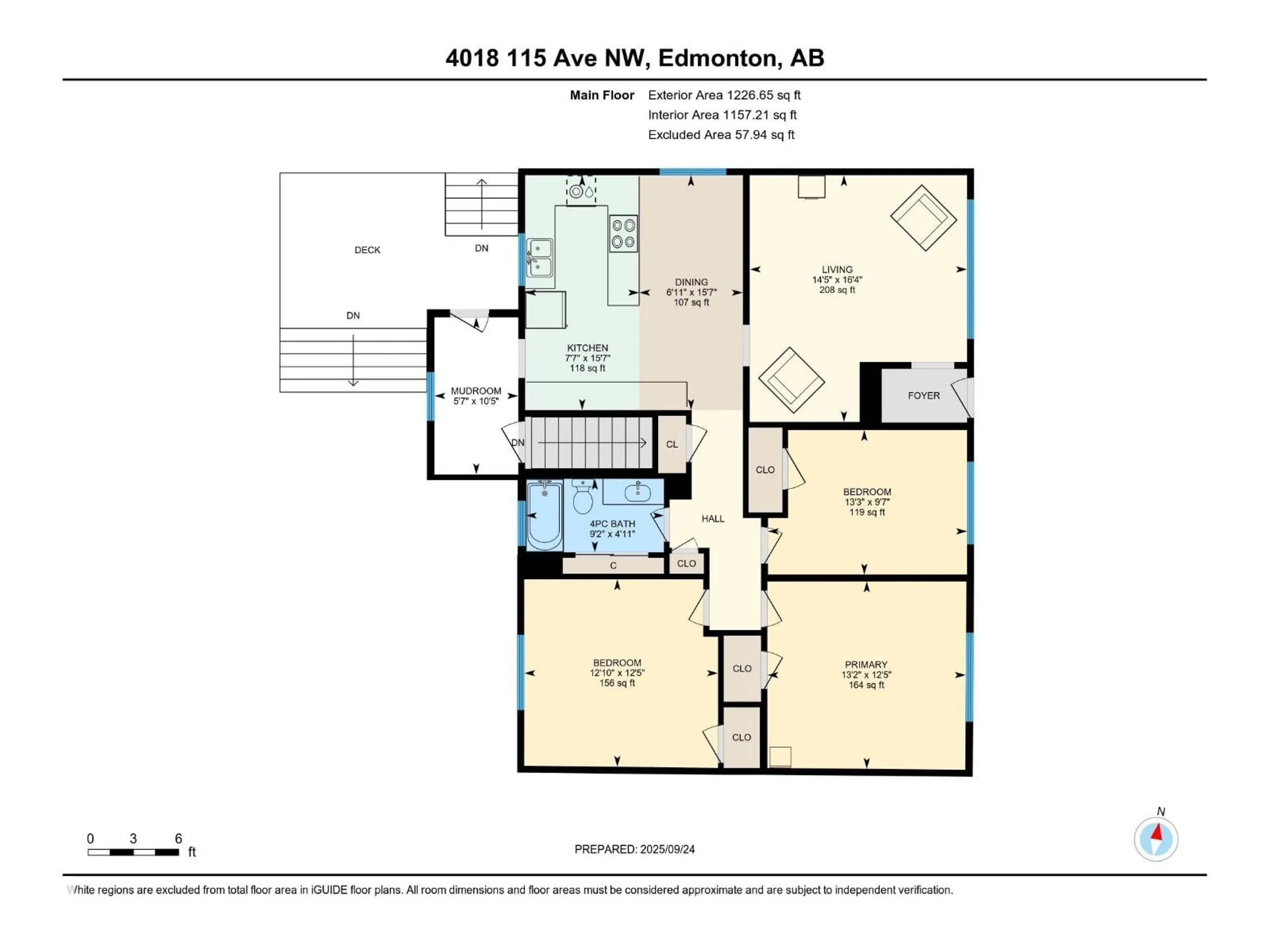 Floor plan for NW - 4018 115 AV, Edmonton Alberta T5W0V4
