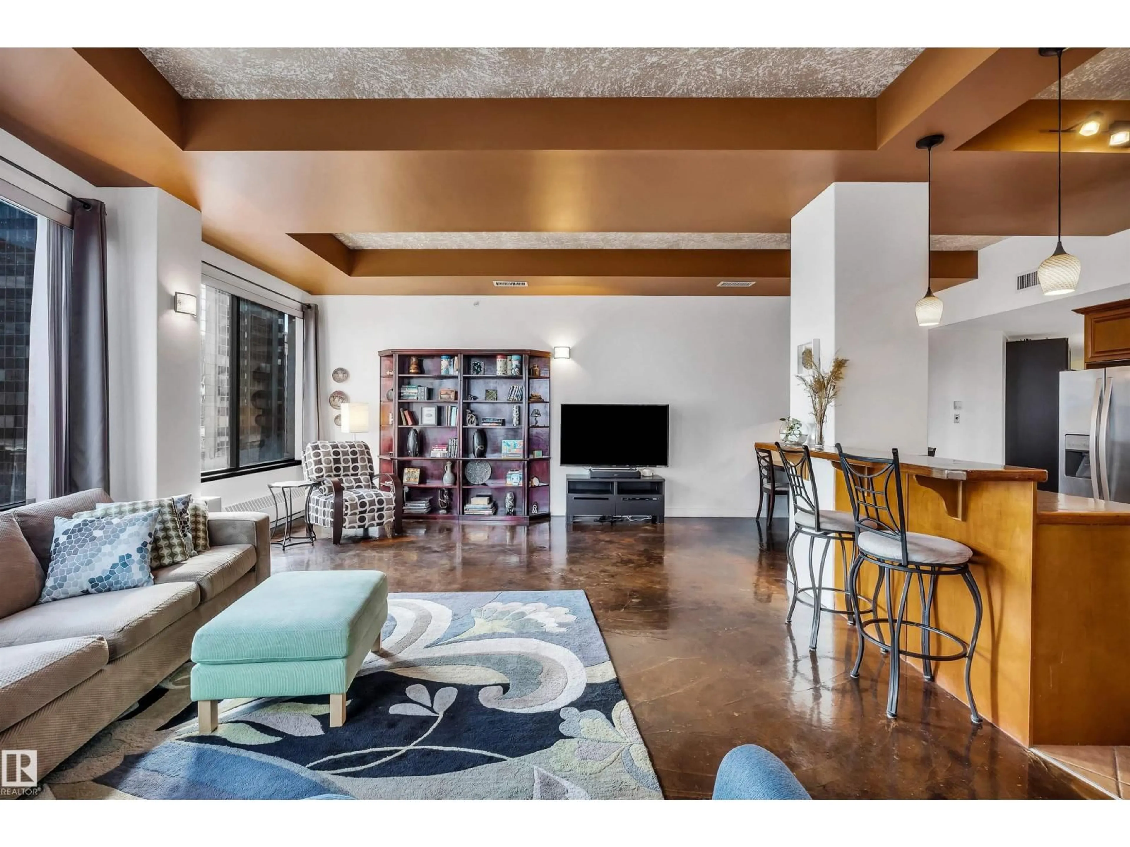 Living room with furniture, unknown for #801 - 10106 105 ST NW, Edmonton Alberta T5J5E7