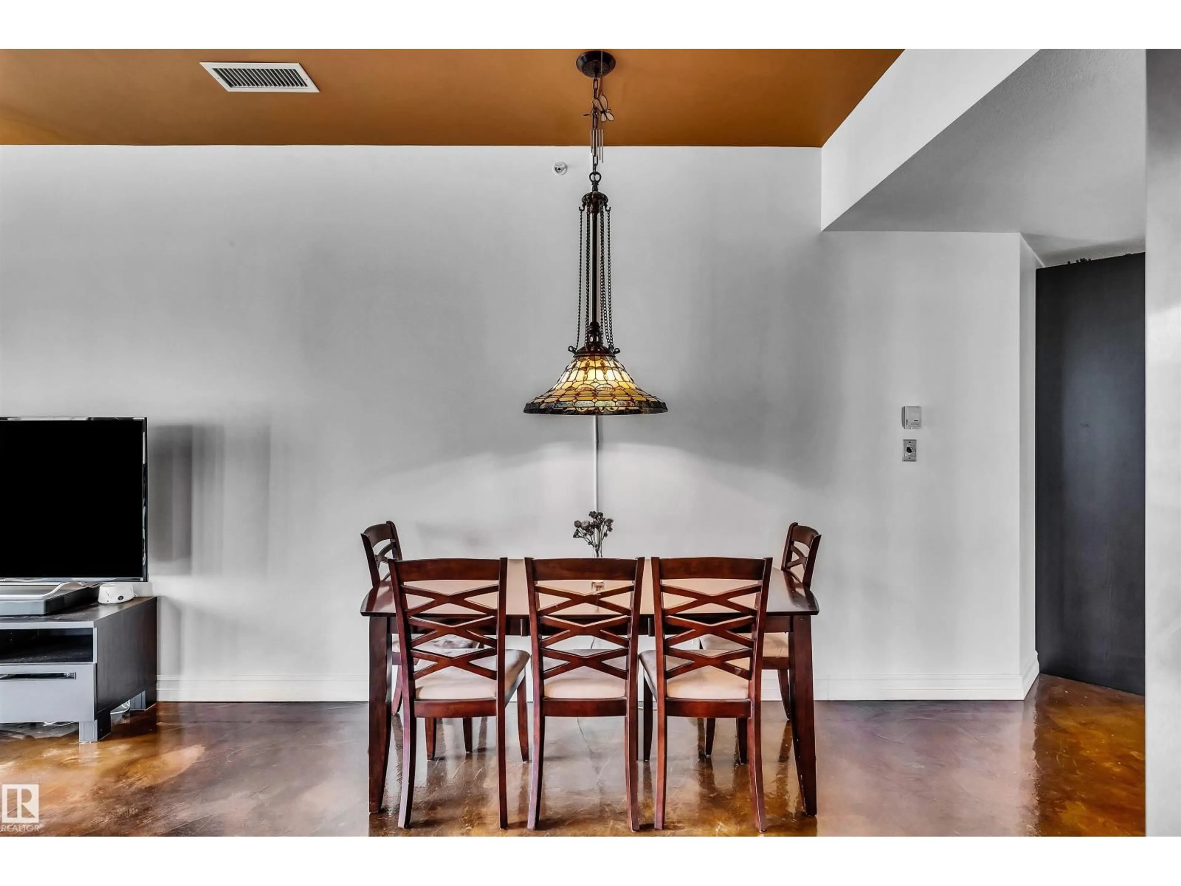 Dining room, wood/laminate floor for #801 - 10106 105 ST NW, Edmonton Alberta T5J5E7