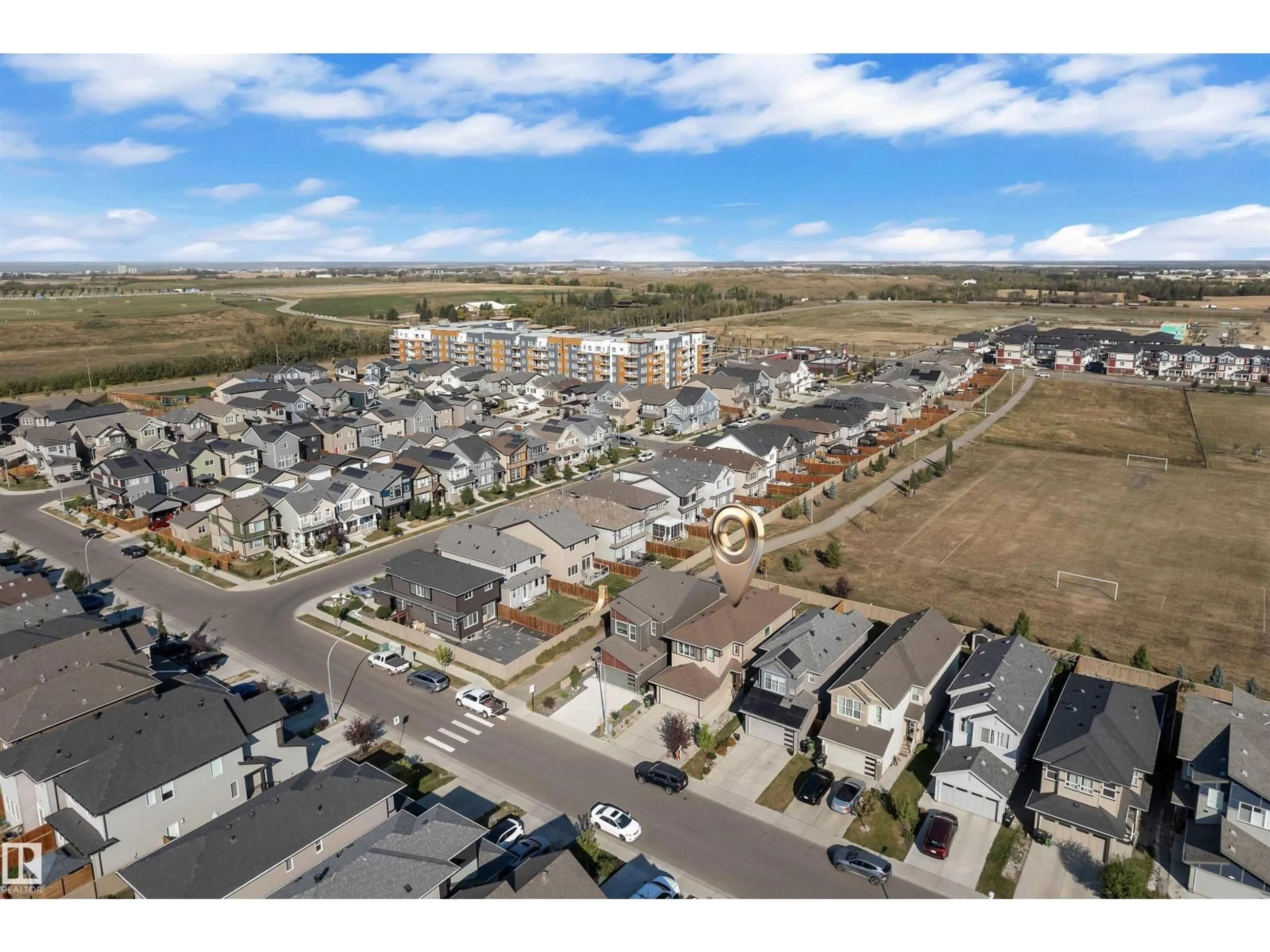 A pic from outside/outdoor area/front of a property/back of a property/a pic from drone, street for 22812 96 AV, Edmonton Alberta T5T7M5
