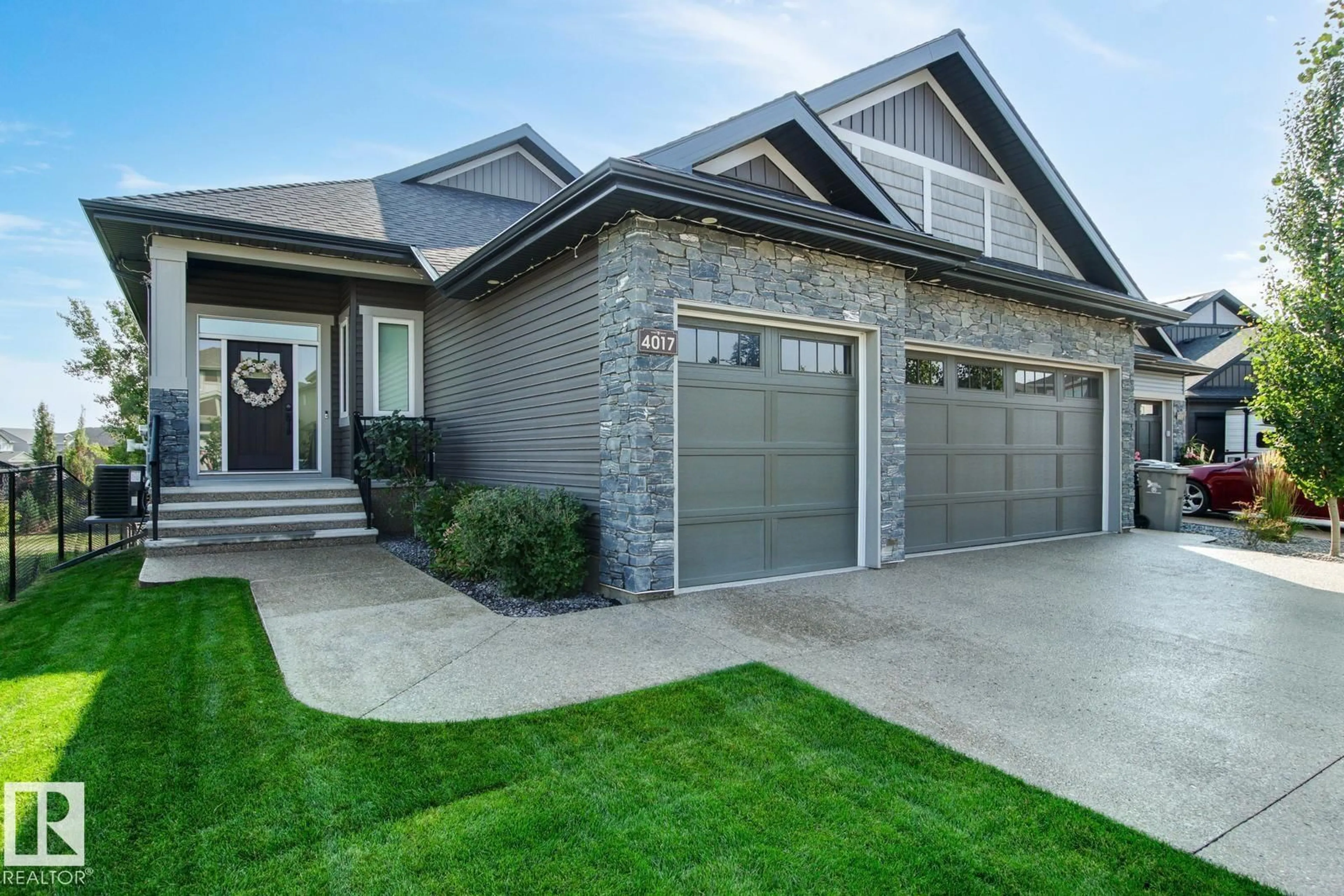 Home with brick exterior material, street for 4017 46 AV, Beaumont Alberta T4X2A8