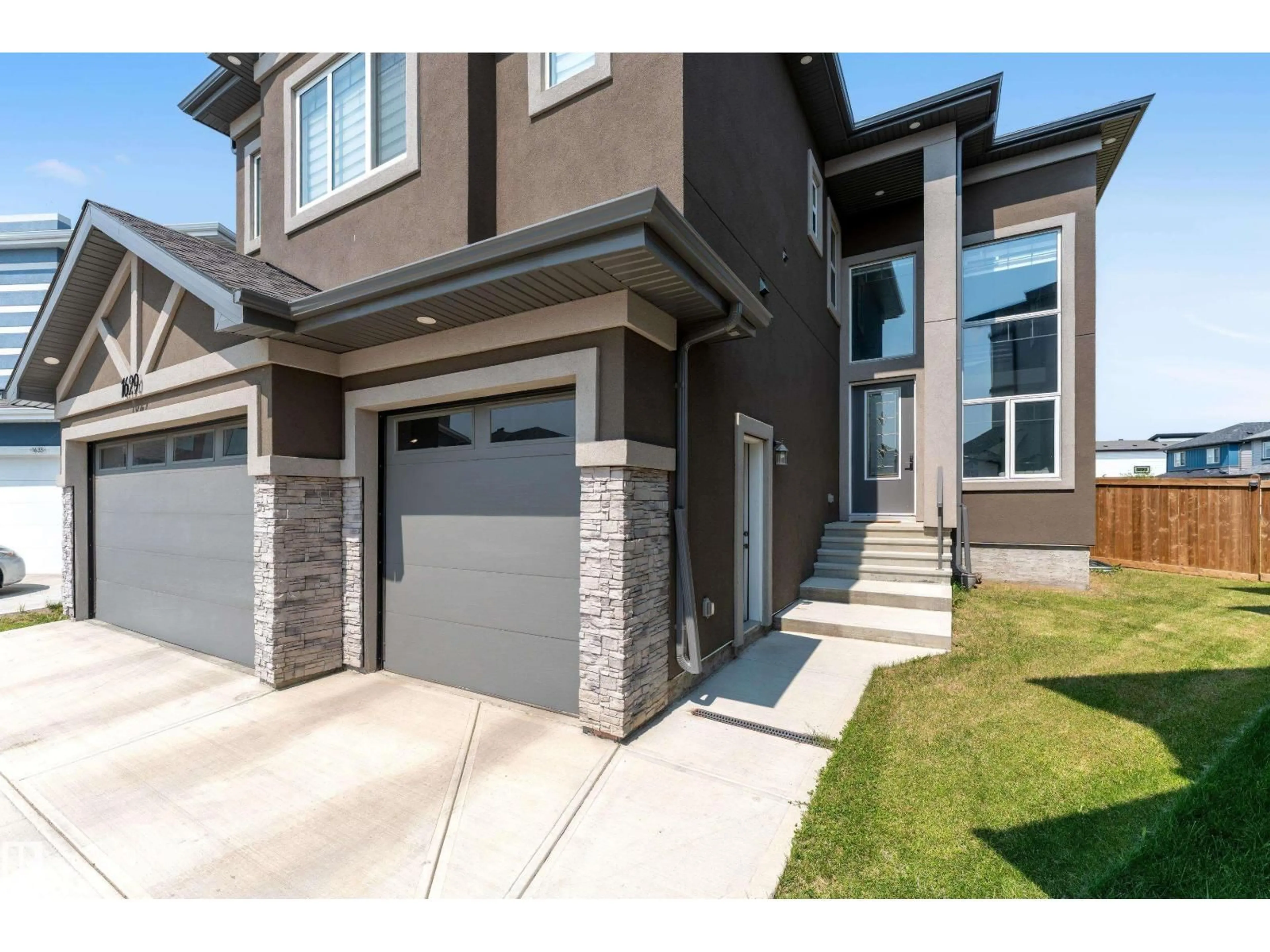 Home with brick exterior material, street for NW - 1629 16A ST, Edmonton Alberta T6T2S1