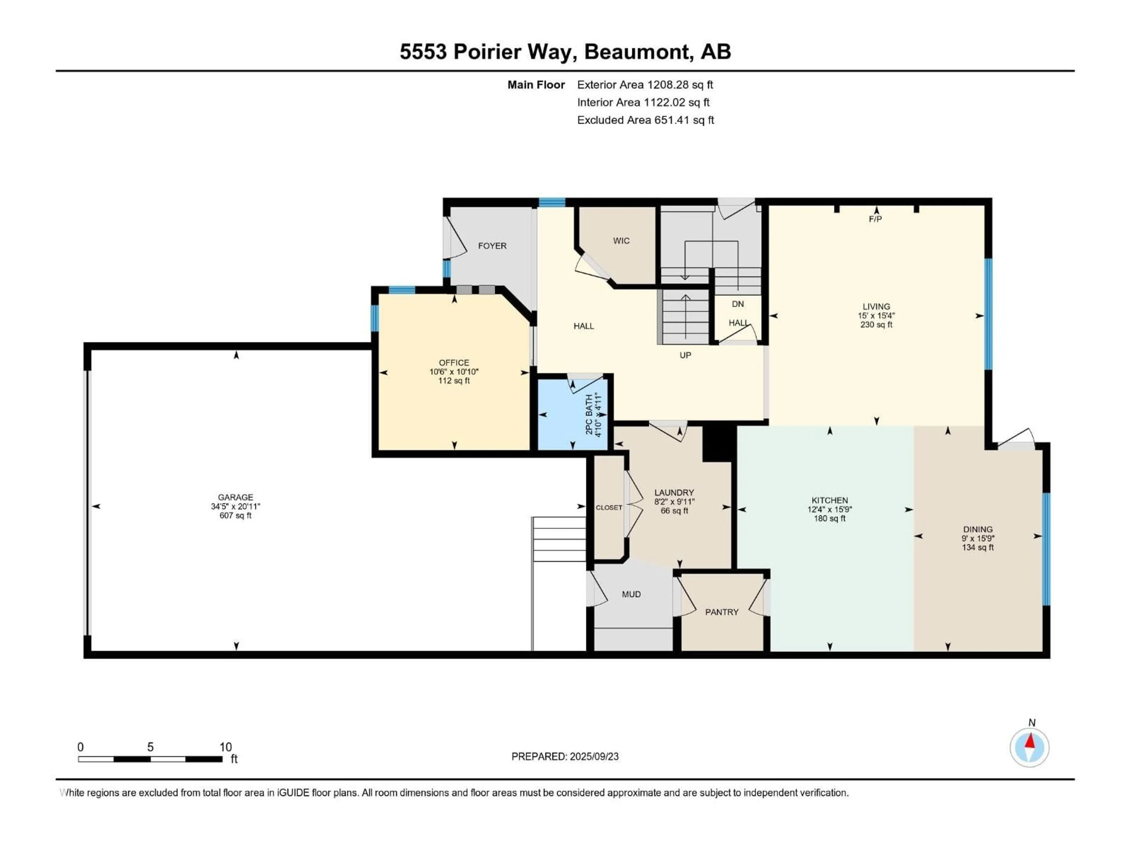 Floor plan for 5553 POIRIER WY, Beaumont Alberta T4X2B3