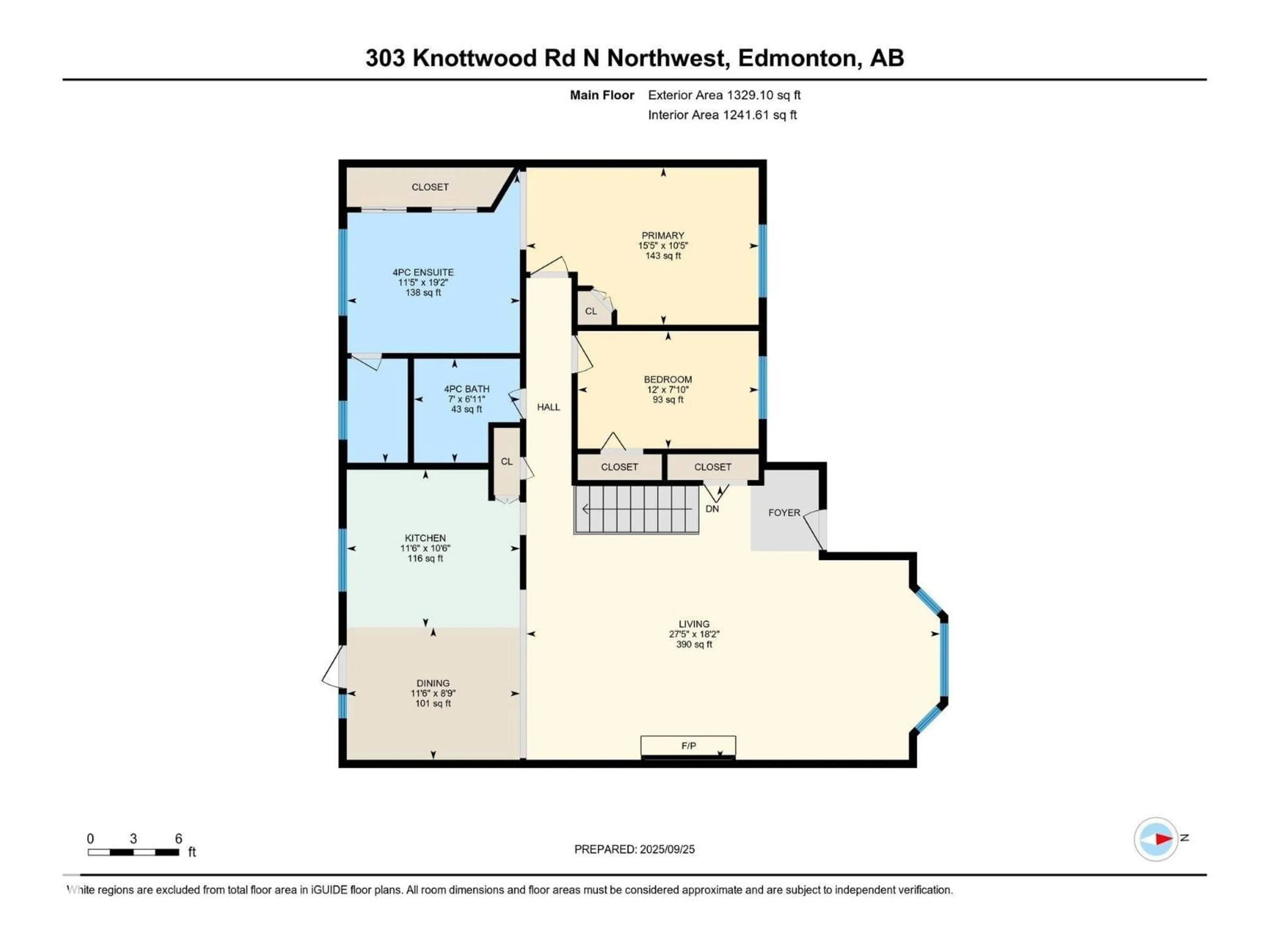 Floor plan for 303 KNOTTWOOD RD RD, Edmonton Alberta T6K2G5