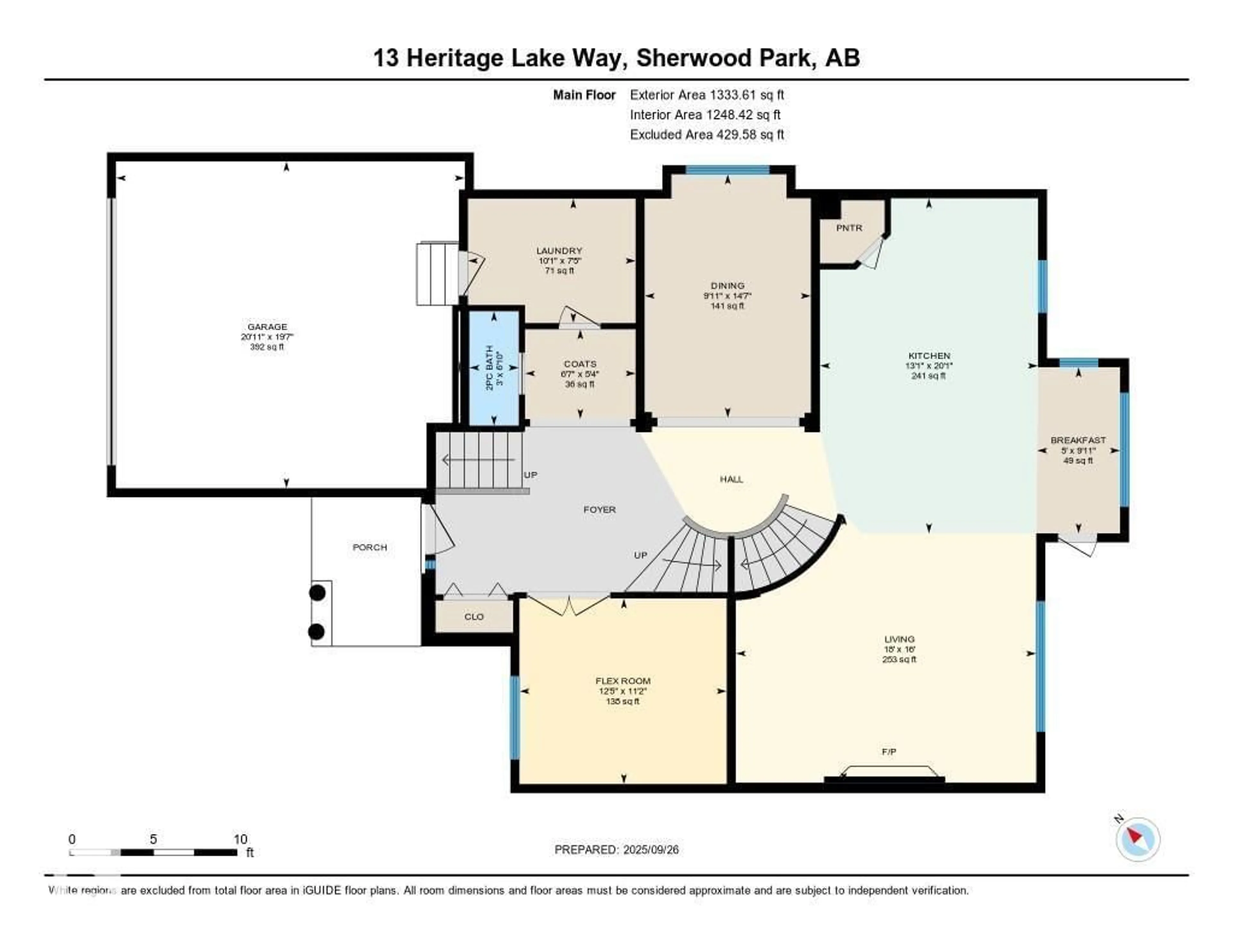 Floor plan for 13 HERITAGE LAKE WY, Sherwood Park Alberta T8A6A7