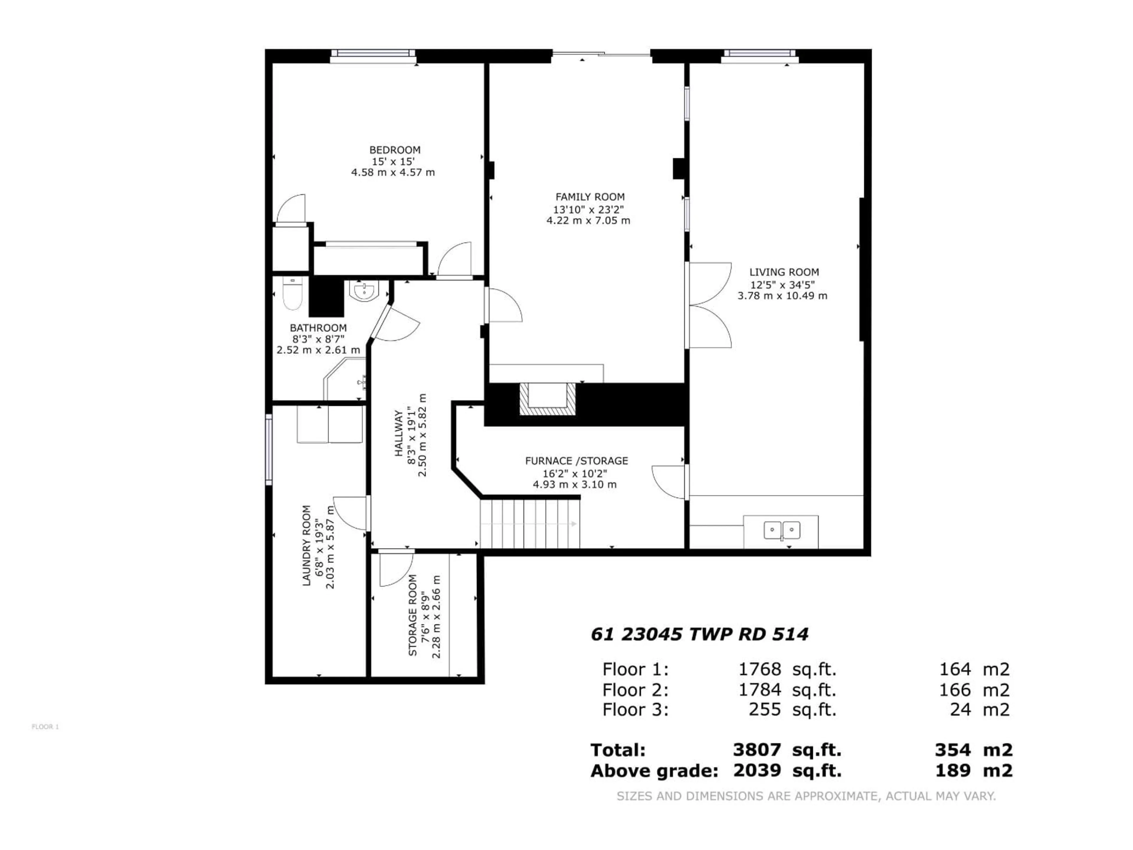 Floor plan for 61 23045 TWP ROAD 514, Rural Strathcona County Alberta T8B1K9