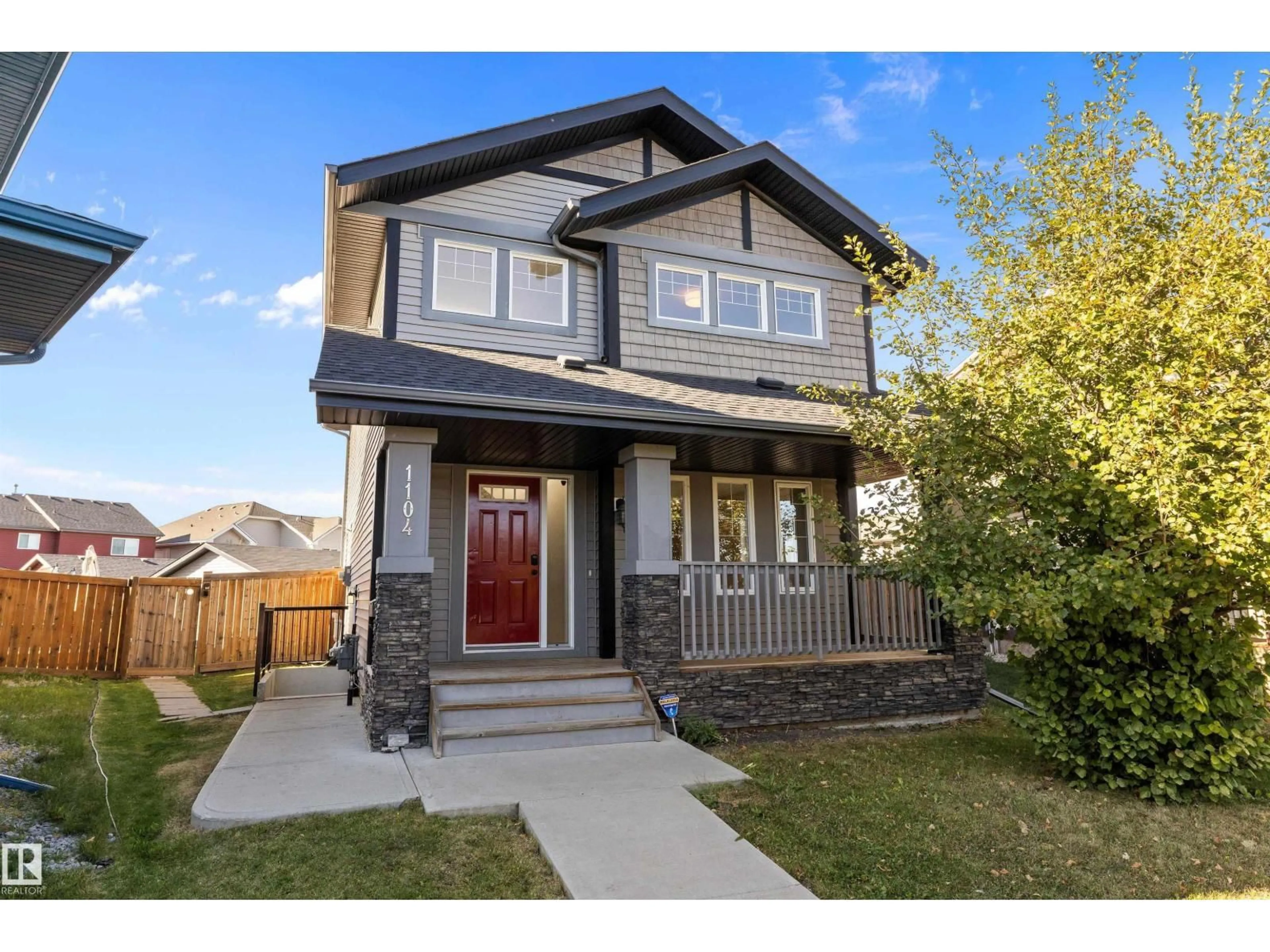 Home with vinyl exterior material, street for SW - 1104 161 ST, Edmonton Alberta T6W2H6